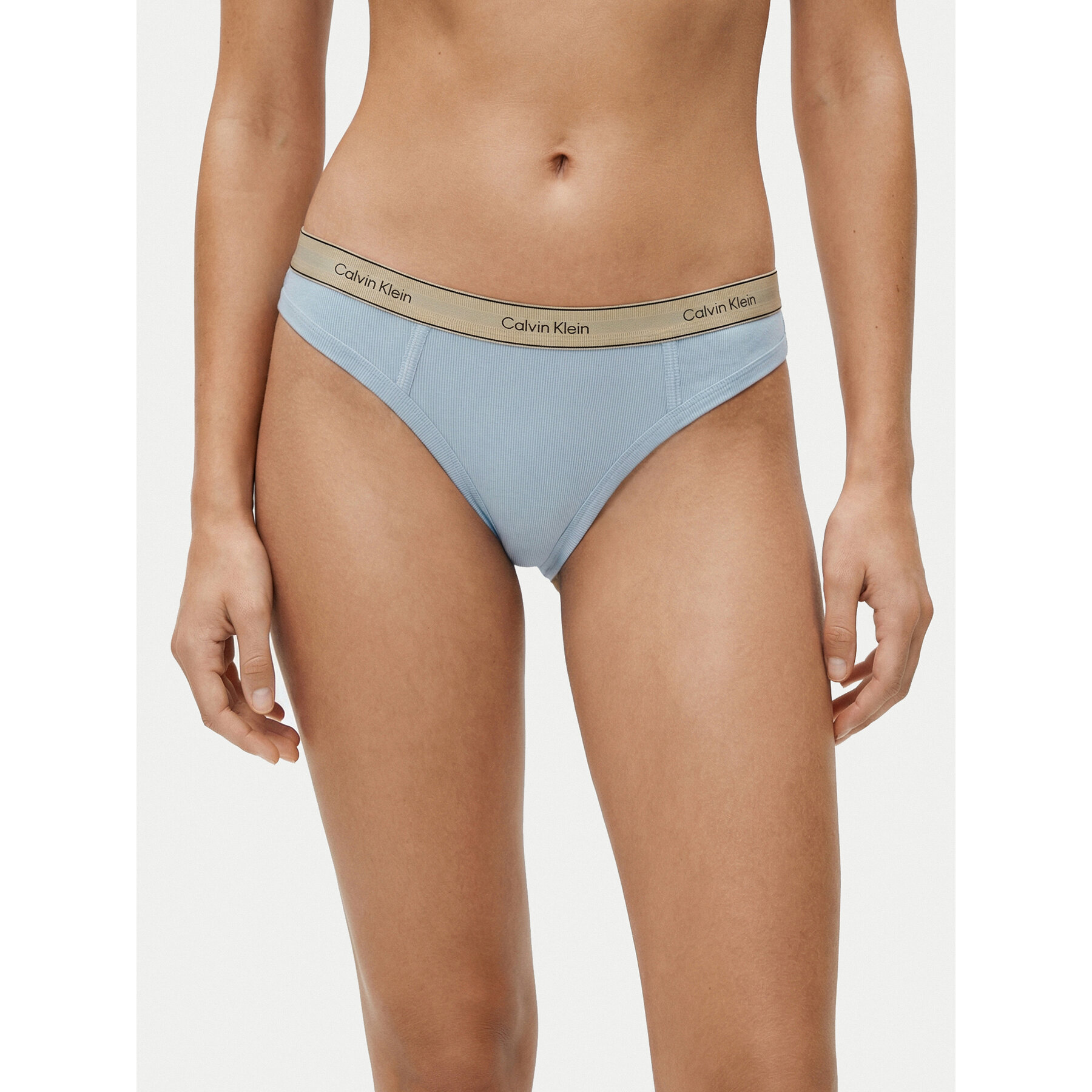 Calvin Klein Underwear Stringtanga LV00QF8771 Blau