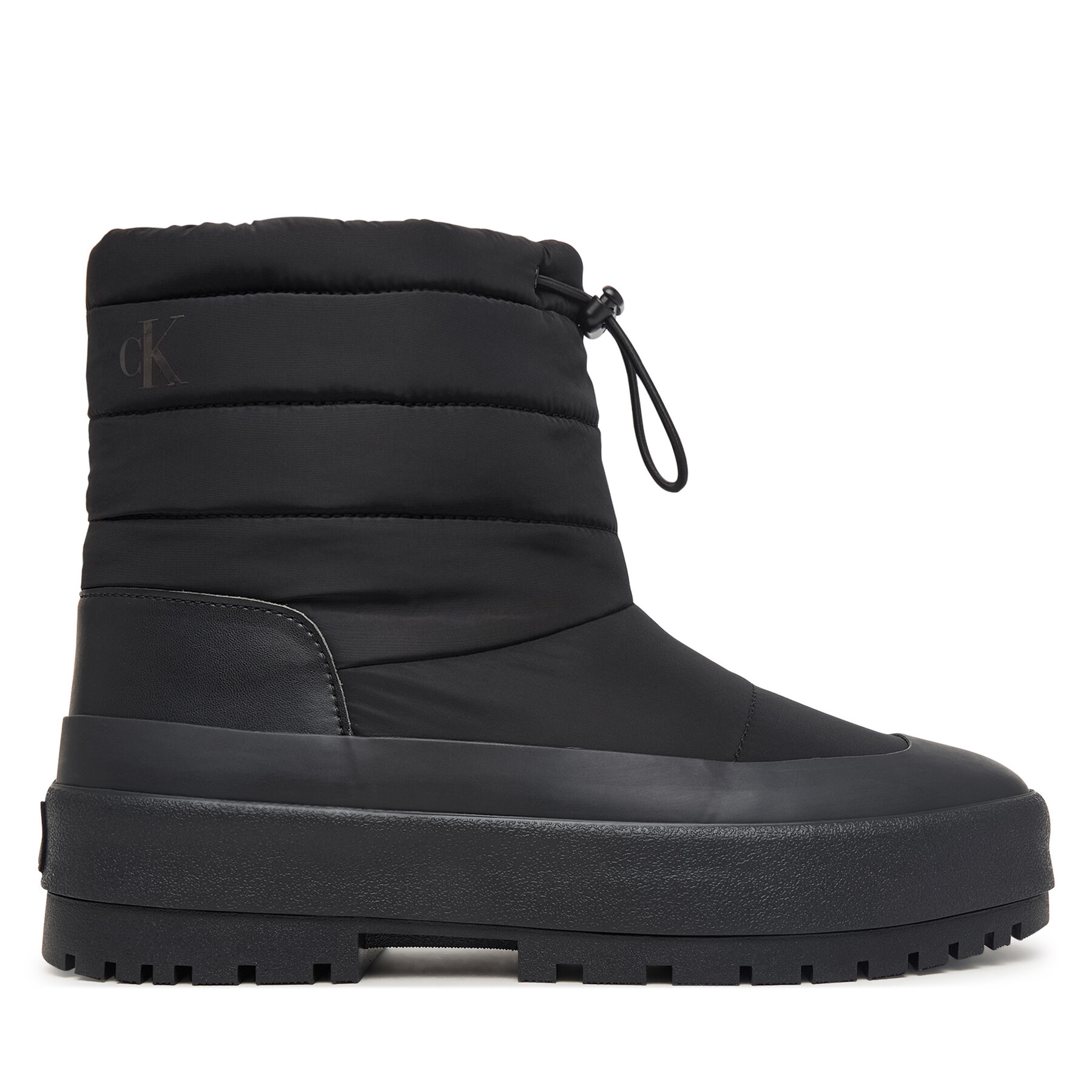 Sniego batai Calvin Klein Vulc Flatform Snowboot Nyl HW0HW03245 Juoda