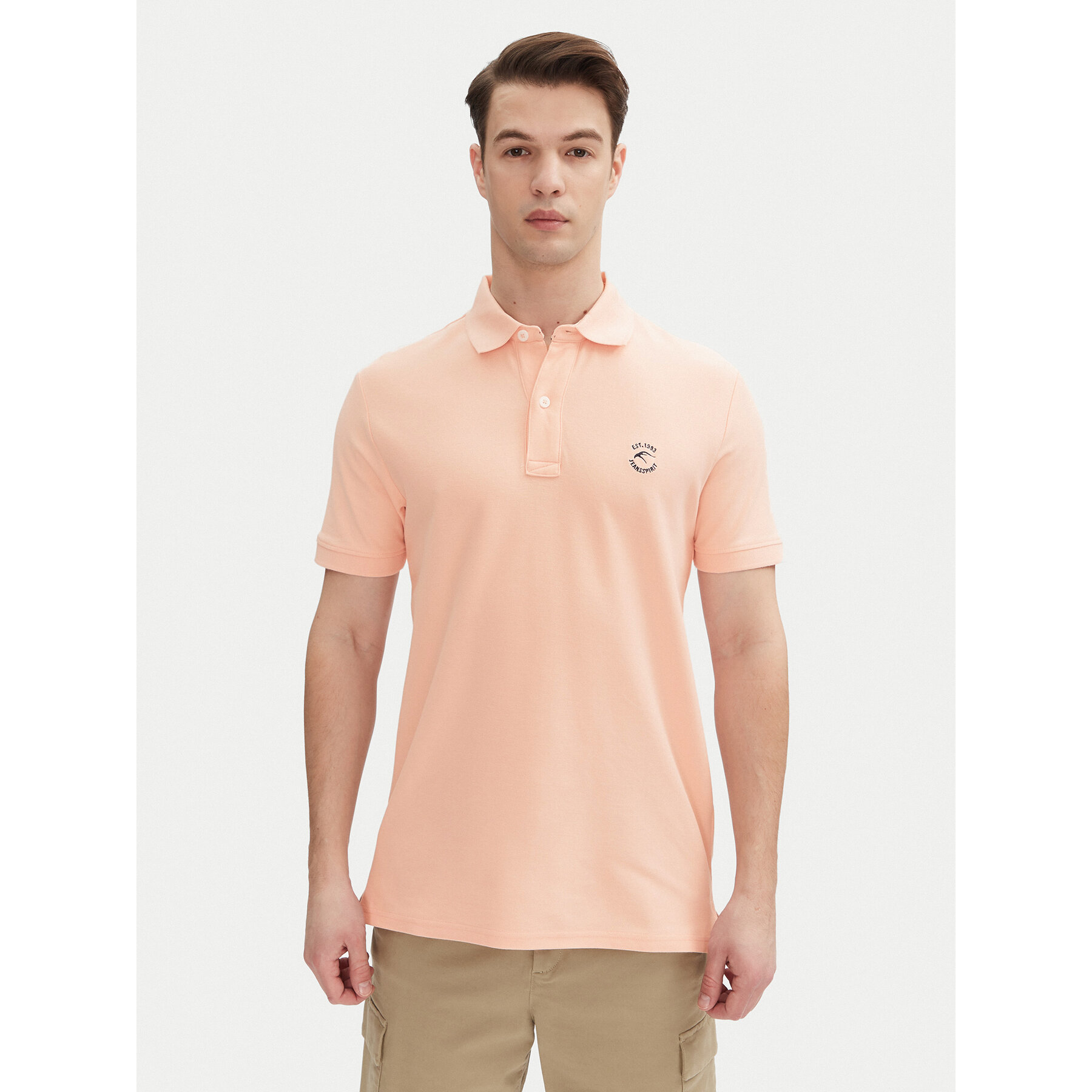 INDICODE Pólóing Wadim 40-913 Rózsaszín Regular Fit