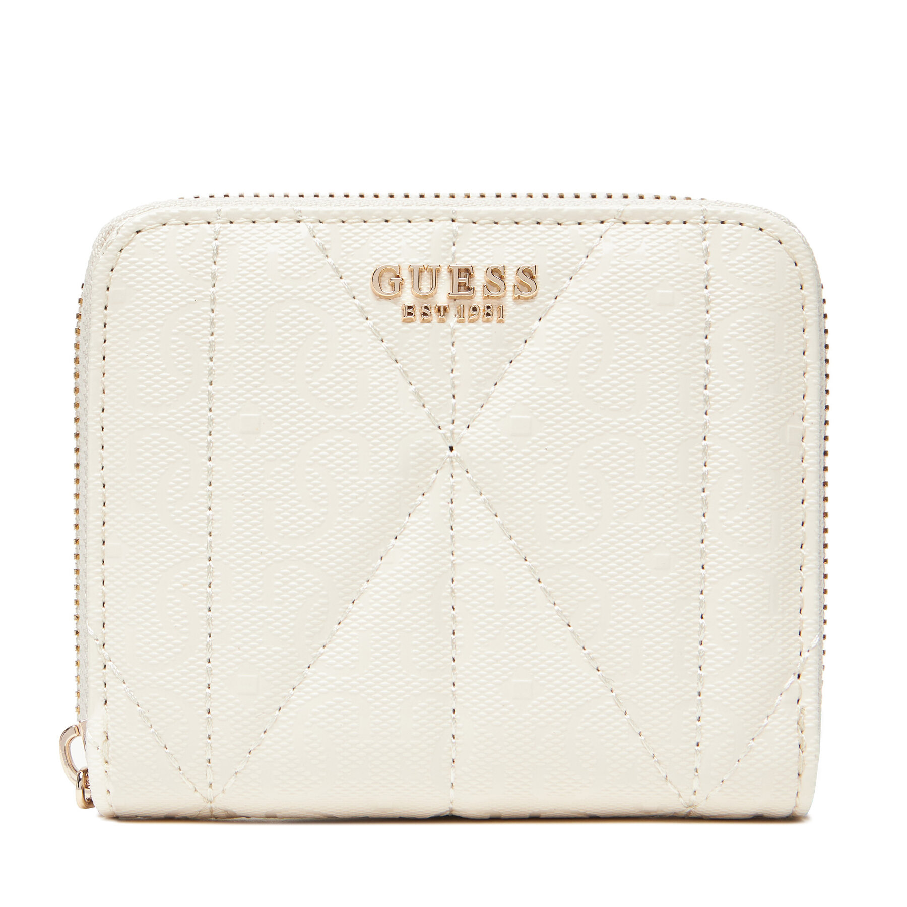 Portafoglio piccolo da donna Guess Aldina Slg SWGG96 63137 Bianco, Taglia 00, taglia : 00