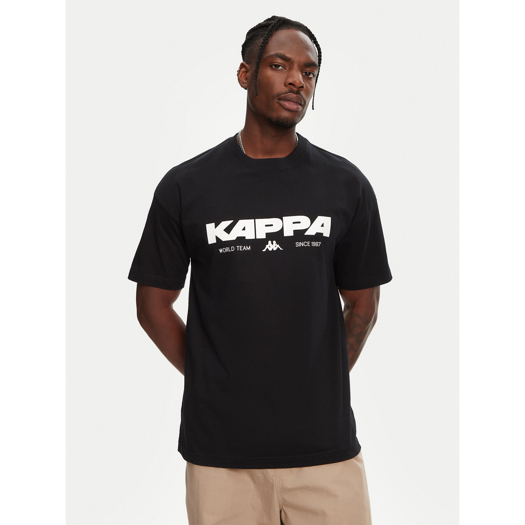 Kappa T-Shirt Nhisso 351S5MW Μαύρο Regular Fit