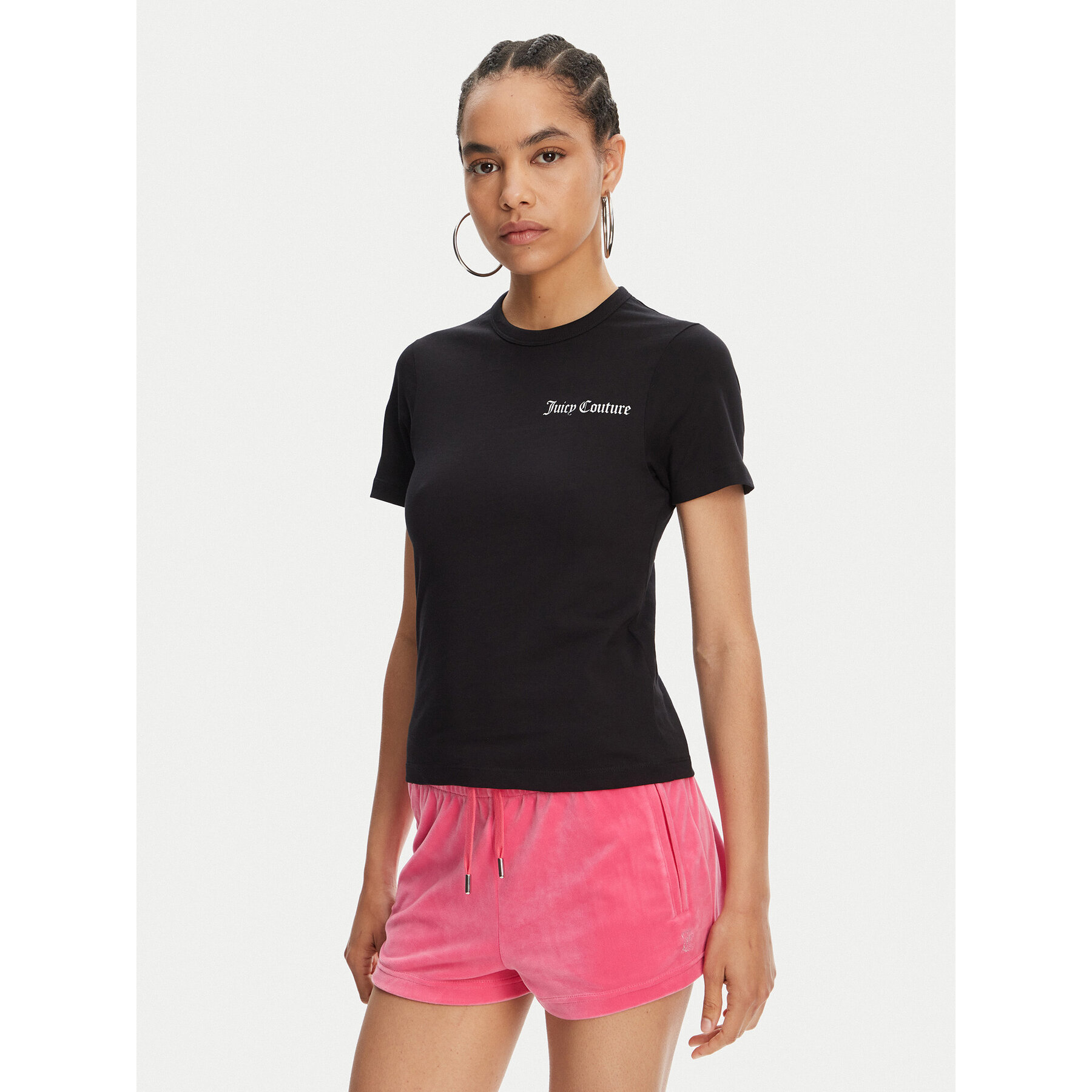 Juicy Couture Póló La Beach JCWCT125319 Fekete Regular Fit