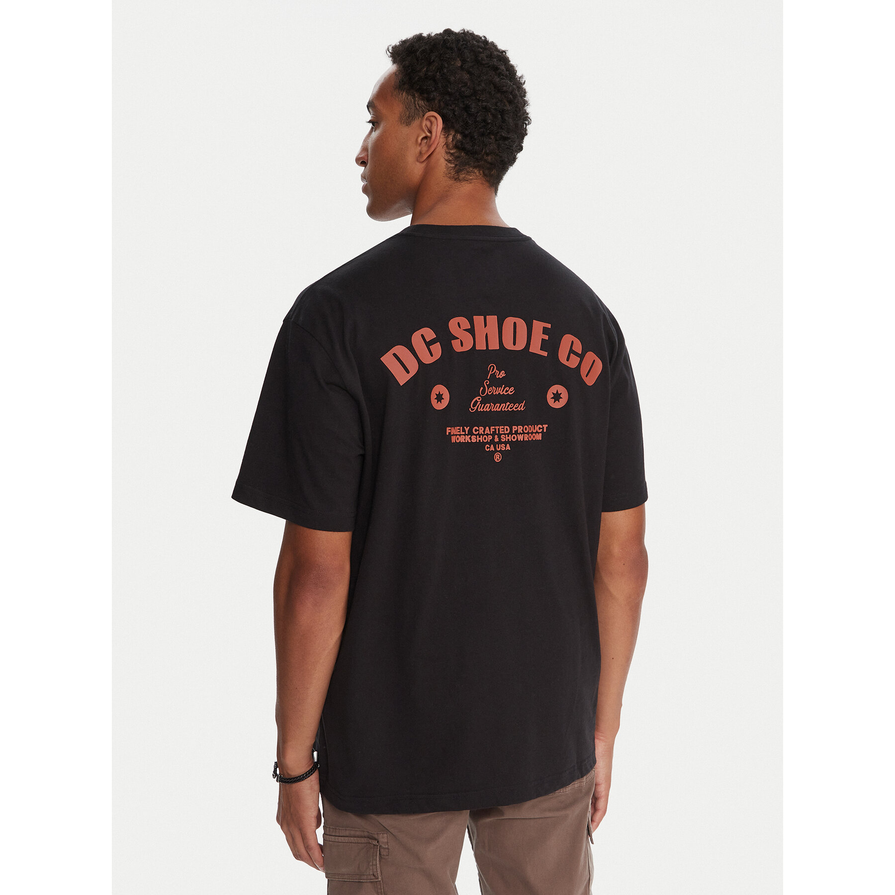 DC Shoes T-shirt Pro Service EDYZT04370 Crna Heritage Fit