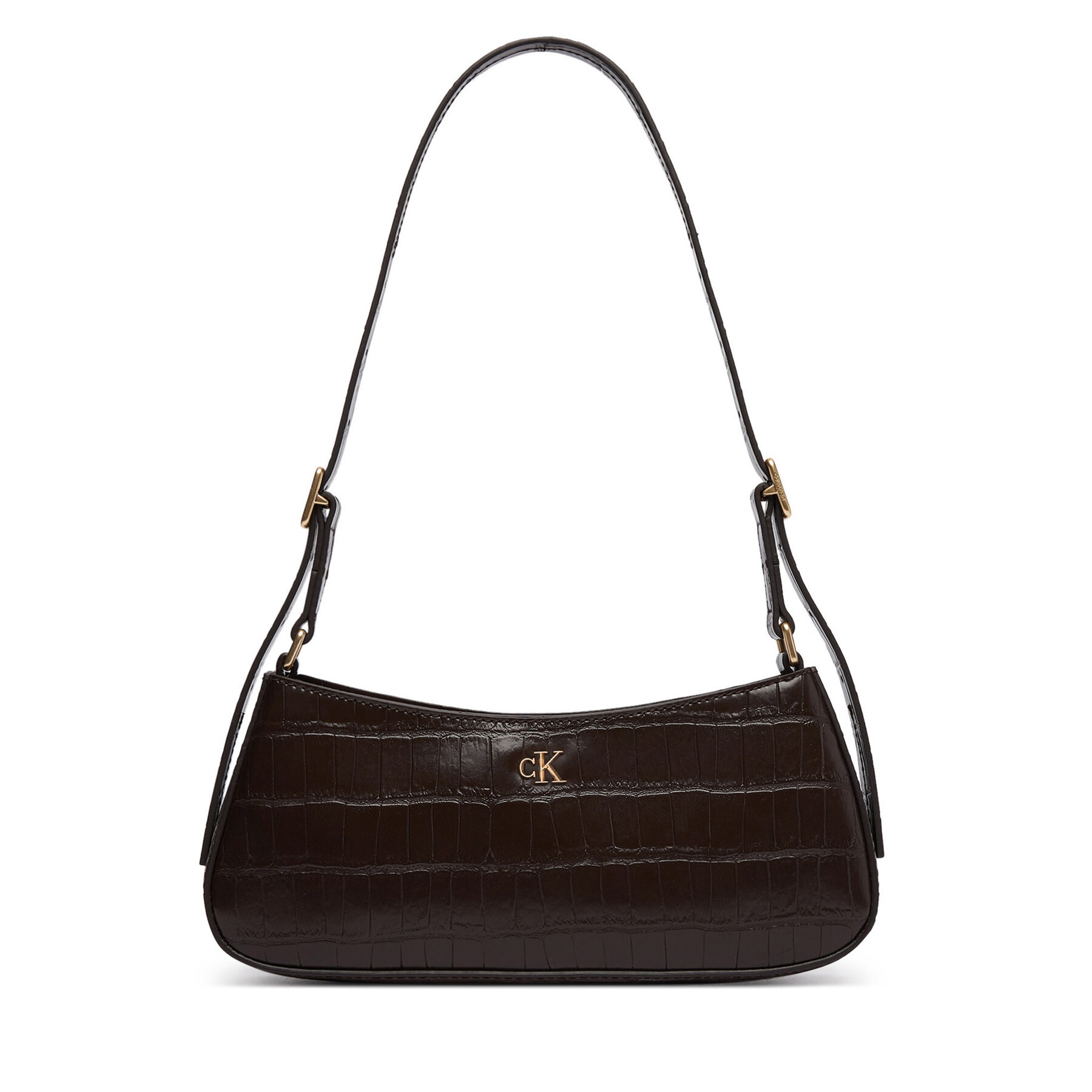 Kabelka Calvin Klein LV04F3906G Tmavo hnedá