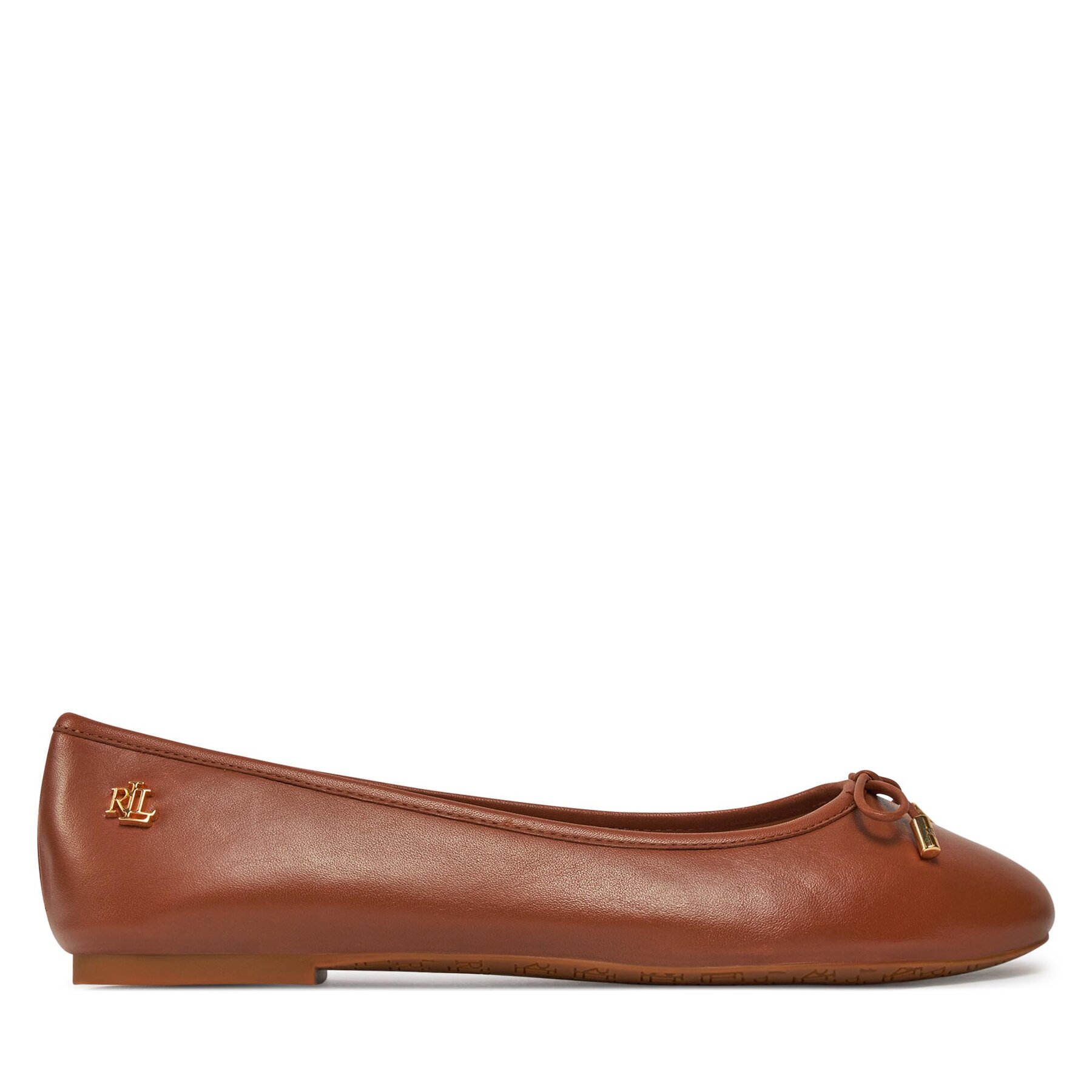 Baleríny Lauren Ralph Lauren 802940603002 Hnedá