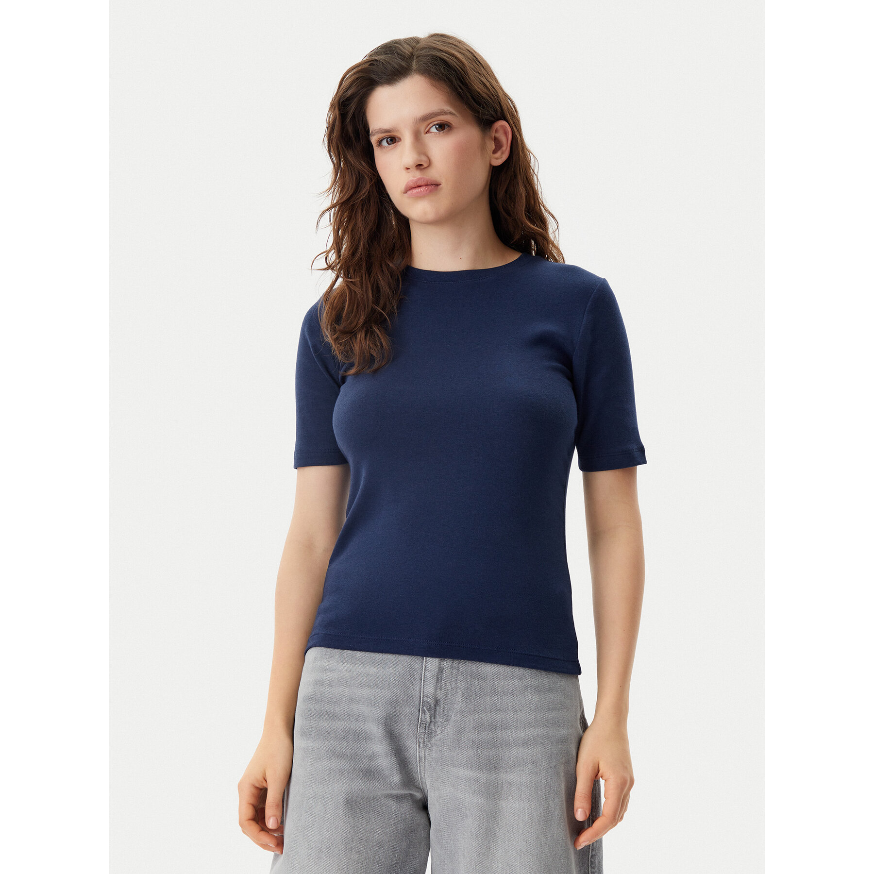 Gap T-Shirt 679172-02 Σκούρο μπλε Stretch Fit