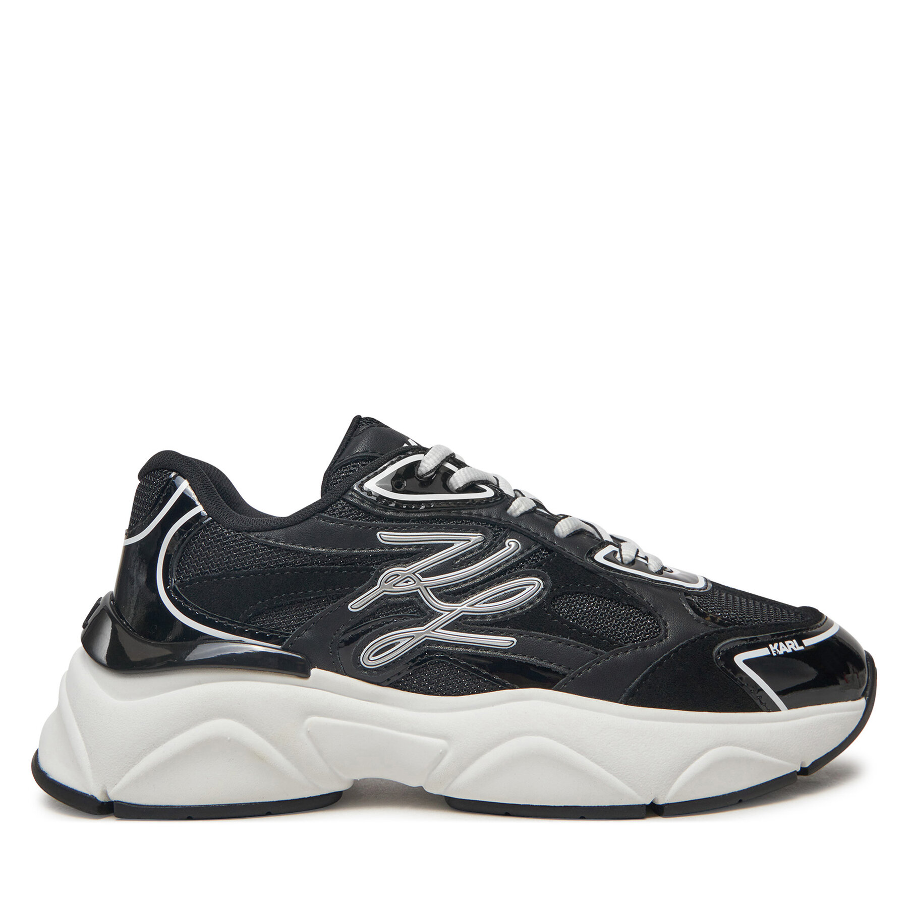 Sneakers KARL LAGERFELD Komet KL65625 Negru