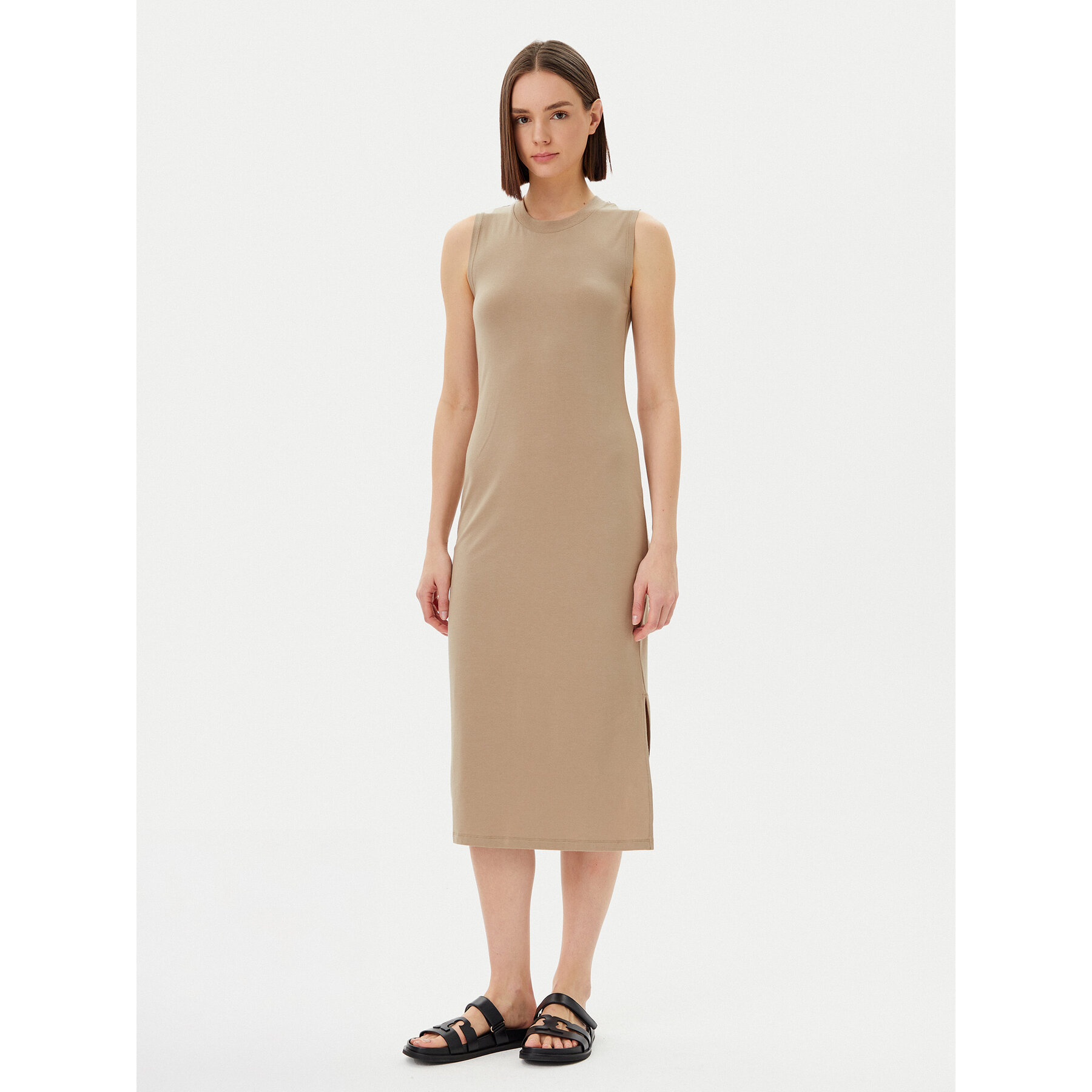 Marc O'Polo Kleid für den Alltag 503 3087 59031 Beige Slim Fit