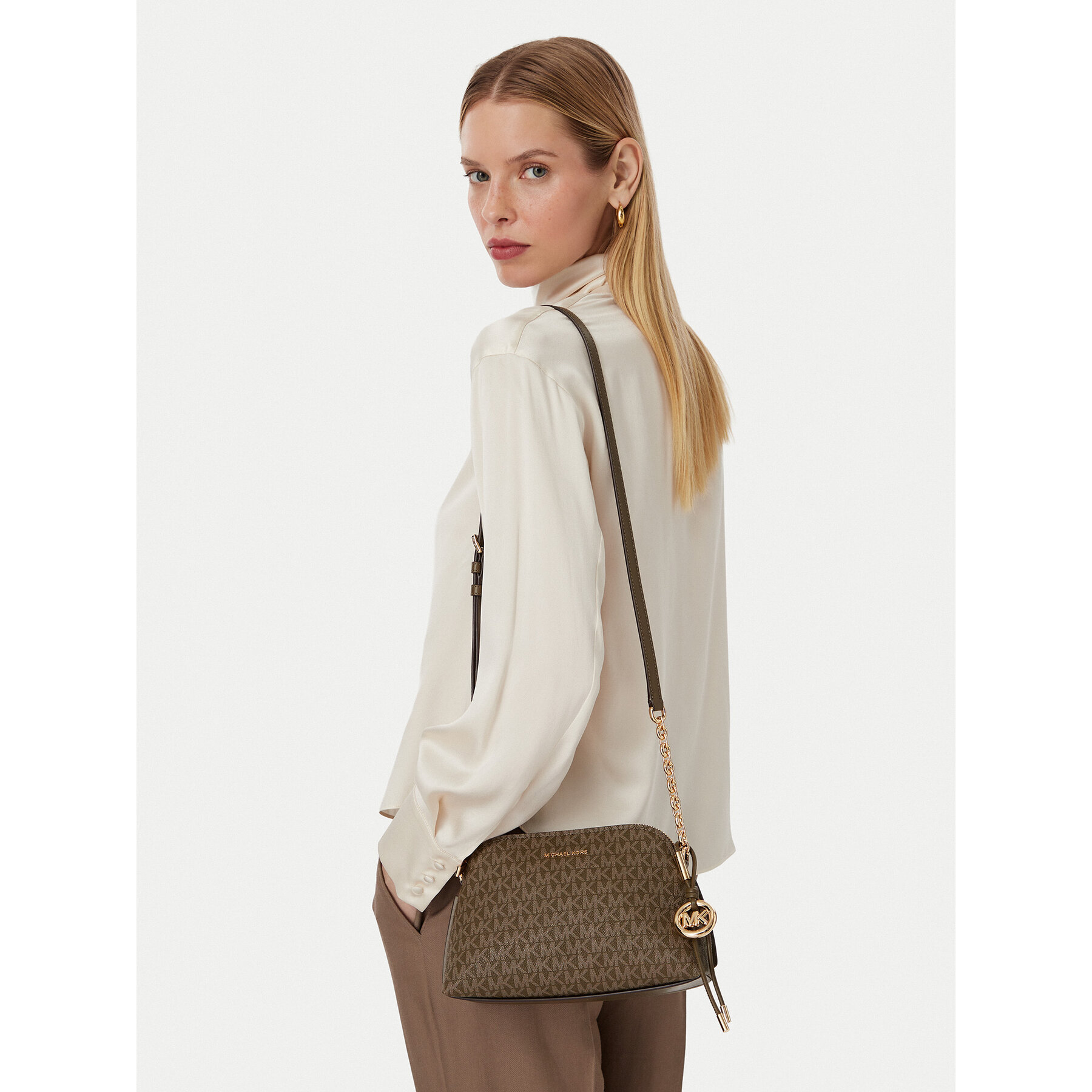 Geantă MICHAEL Michael Kors Freddie 32T6GX4C1V Maro