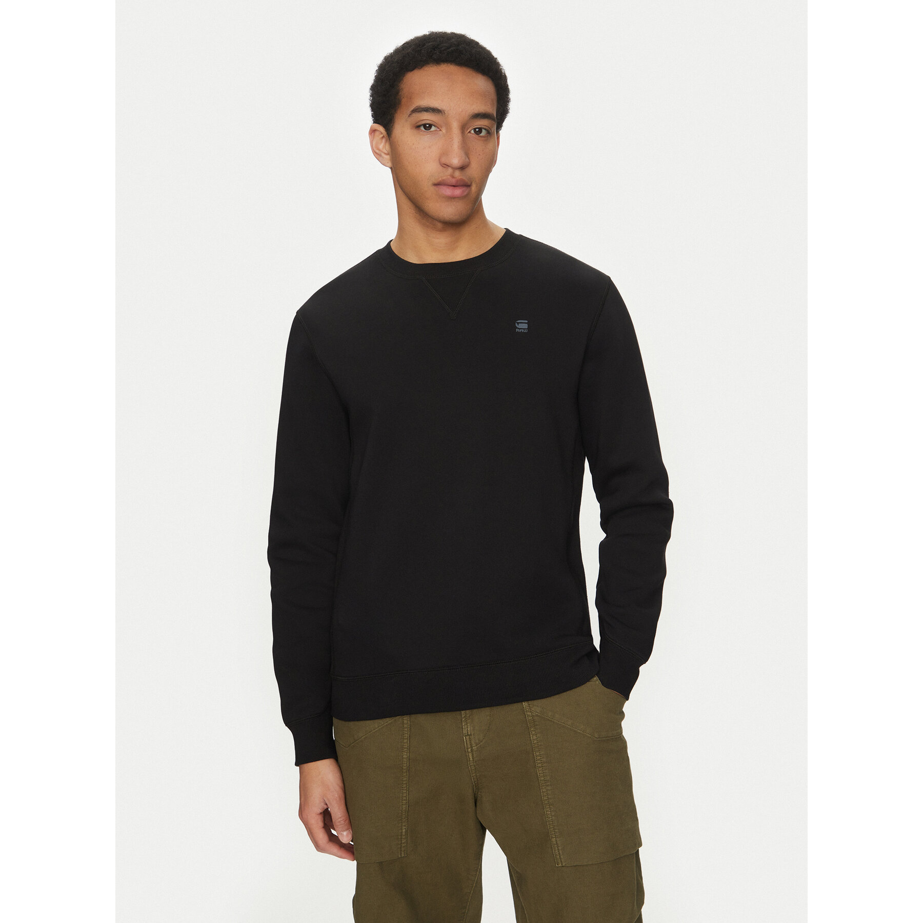 G-Star Raw Majica dugih rukava D16917-C235 Crna Regular Fit