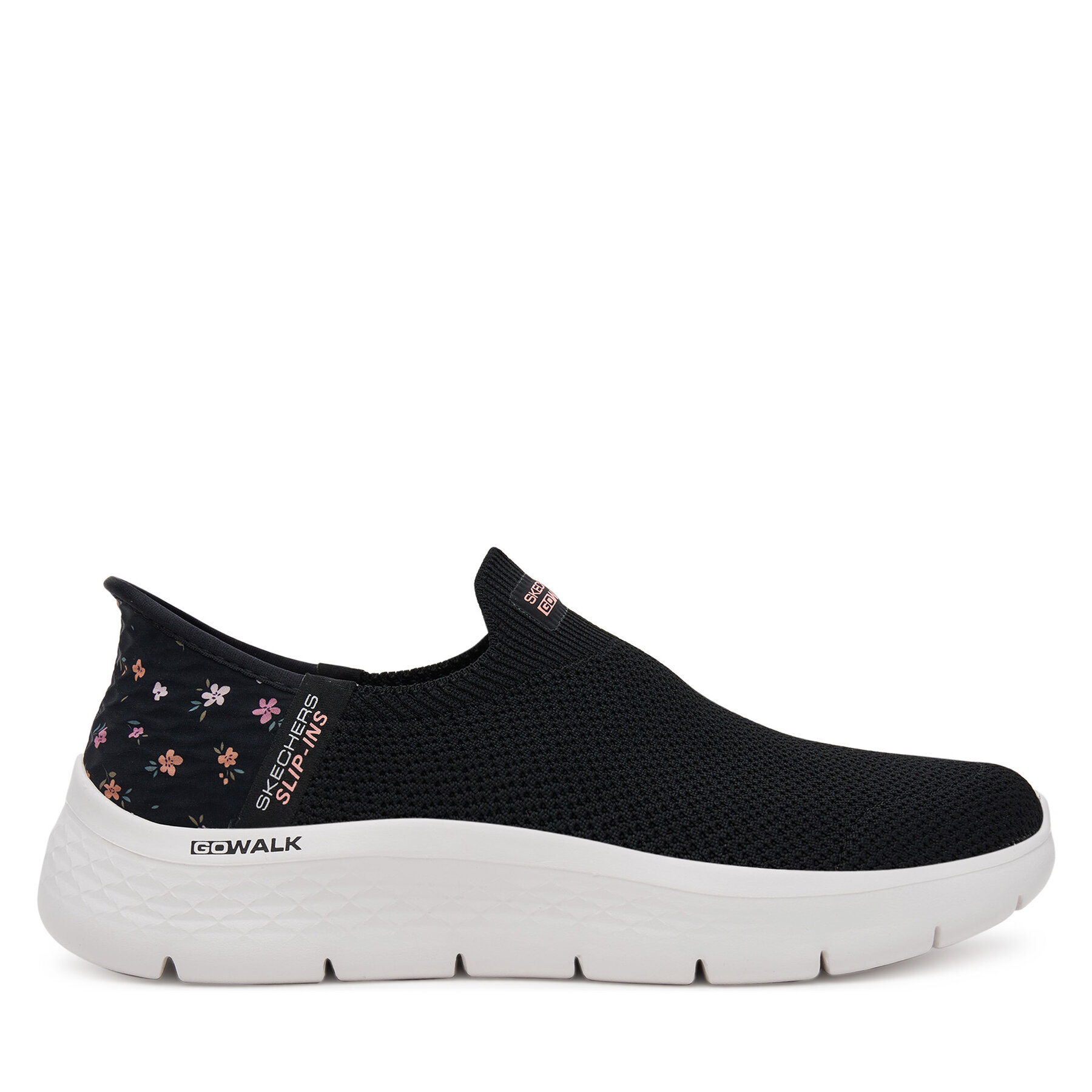 Sneakersy Skechers GOwalk Flex - Sunset Rose 124822/BKPK Čierna