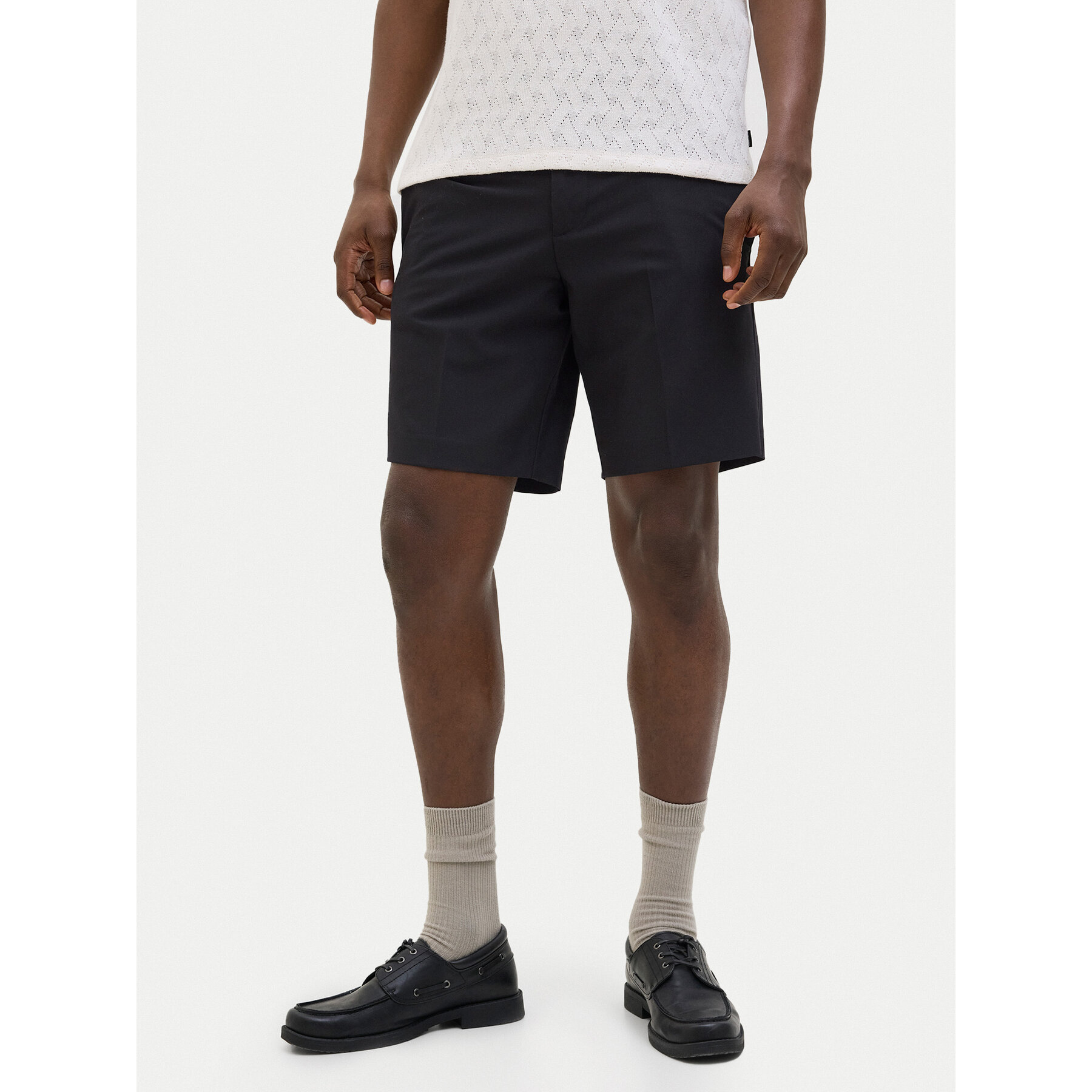 Jack & Jones Stoffshorts Stace 12271357 Schwarz Relaxed Fit