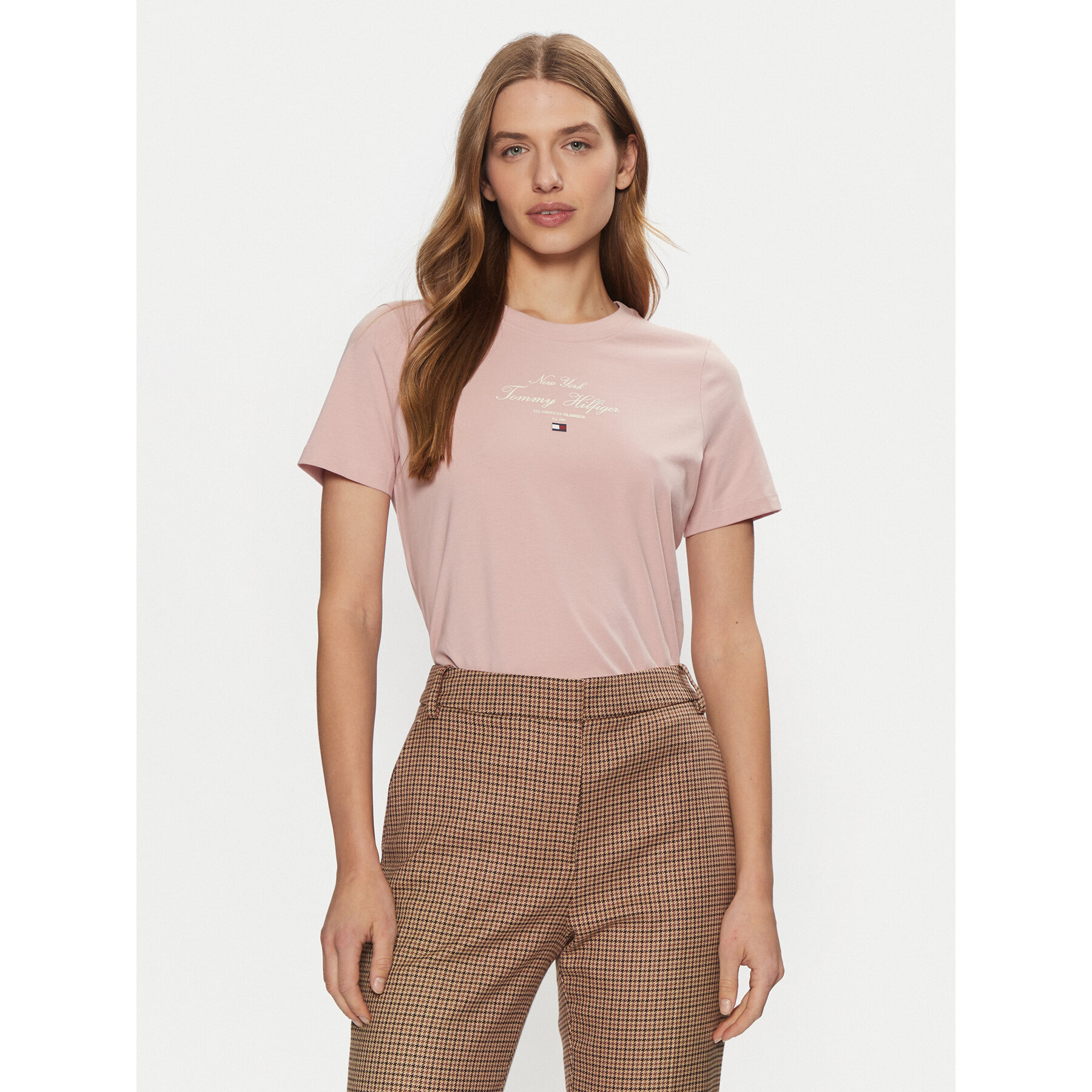 Tommy Hilfiger Póló WW0WW43895 Rózsaszín Regular Fit