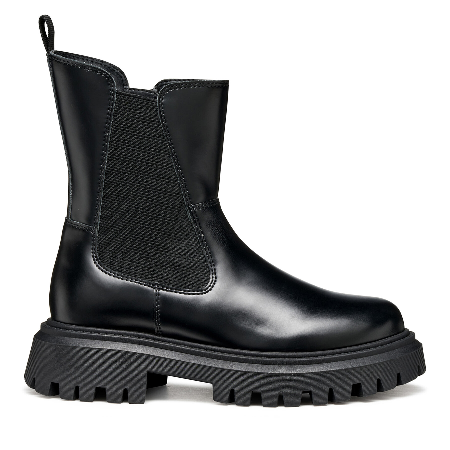 Trappers Geox J Maquinnens J56M6D 0CNNH C9999 S Negru