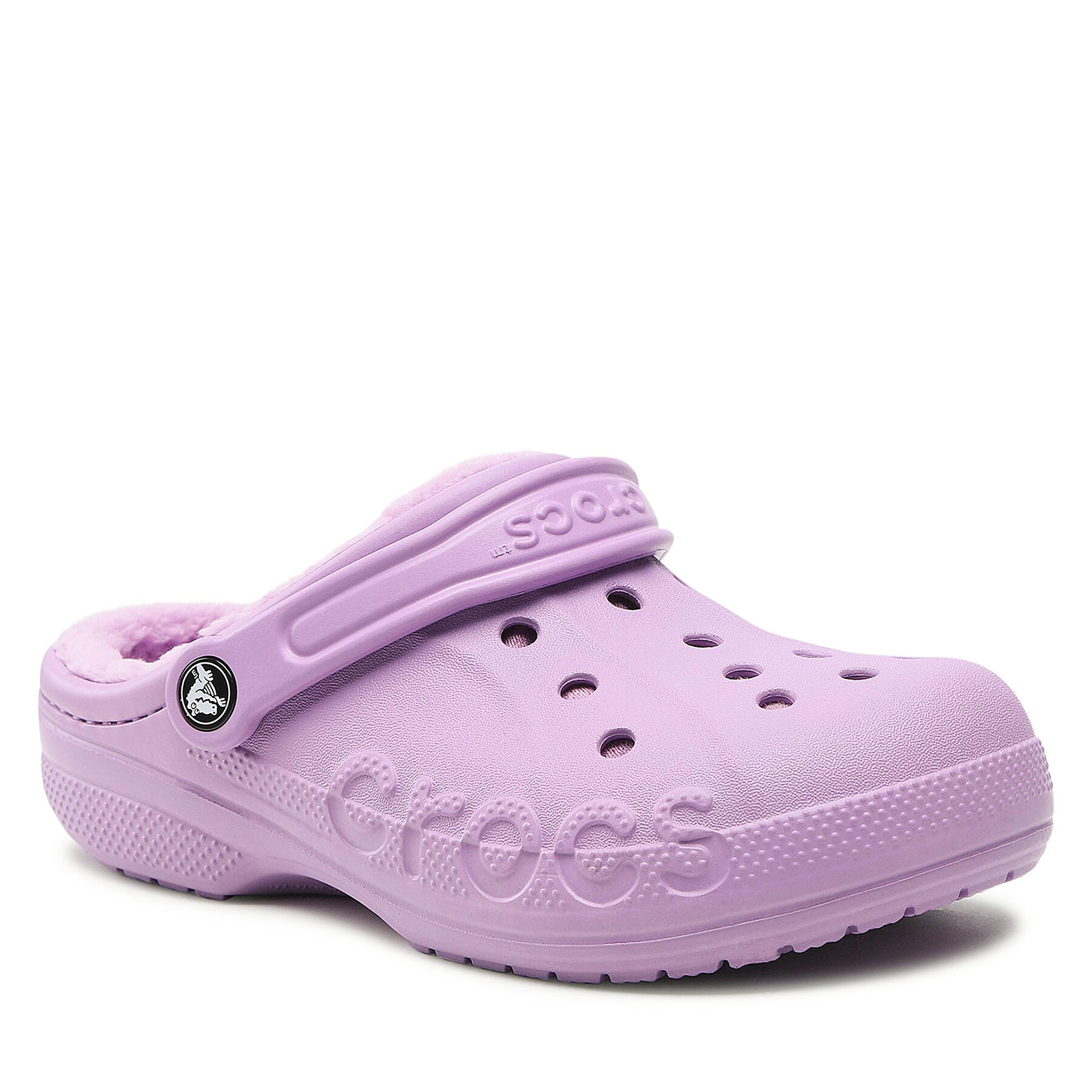 Παντόφλες Crocs 9 Baby Lined Clog 205969-5Q5 Μωβ