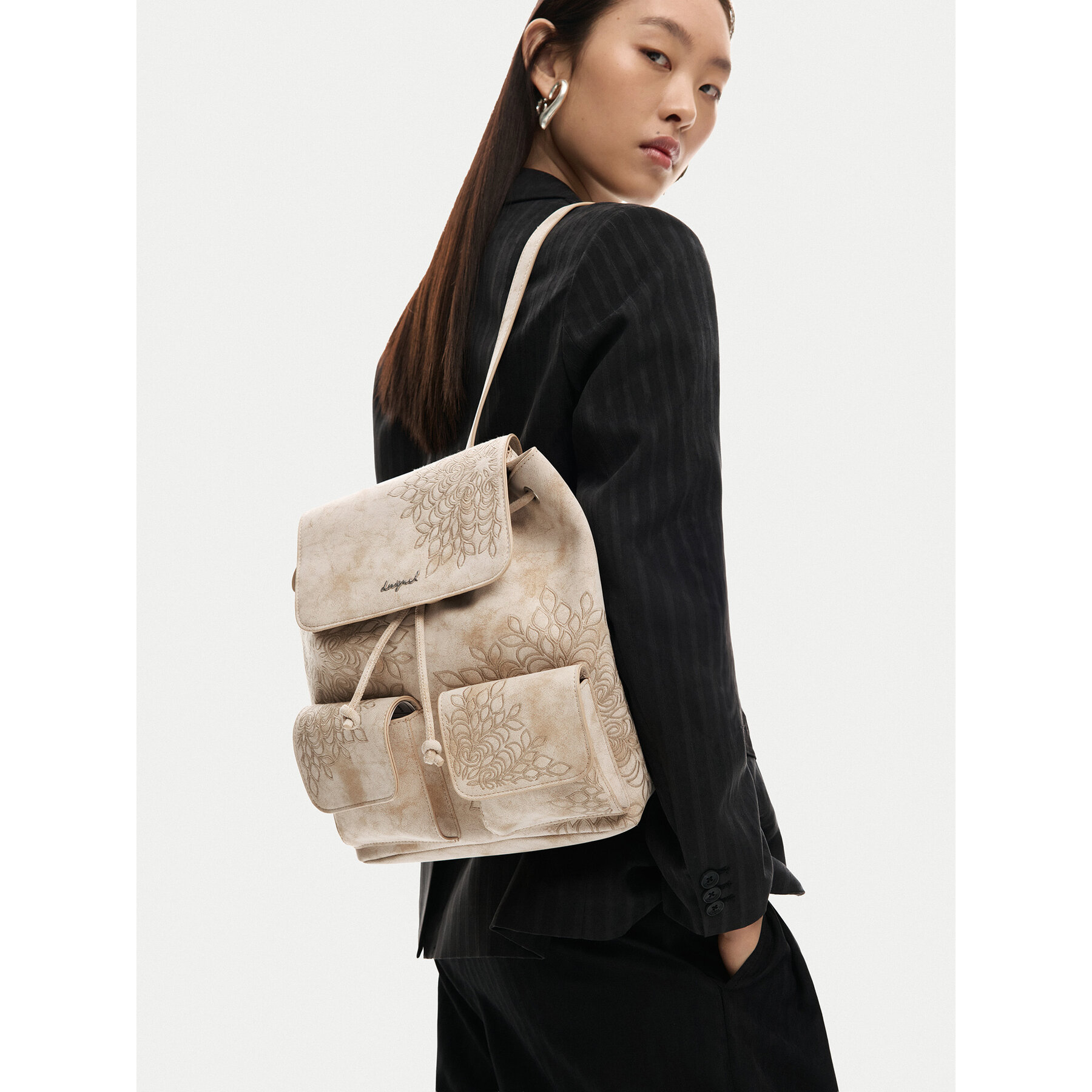 Σακίδιο Desigual 26SAKP40 Μπεζ