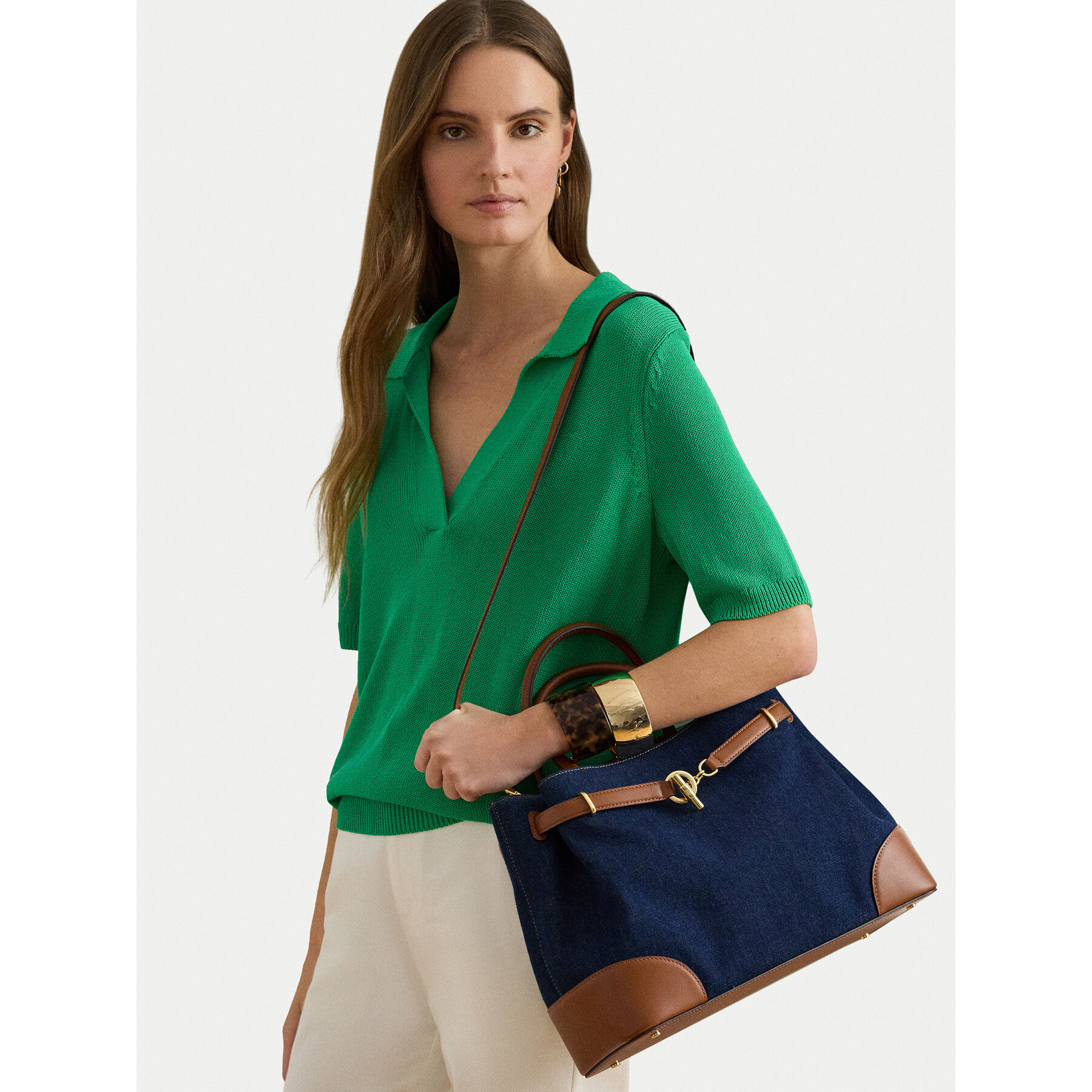 Дамска чанта LAUREN RALPH LAUREN 431P04295001 Тъмносин