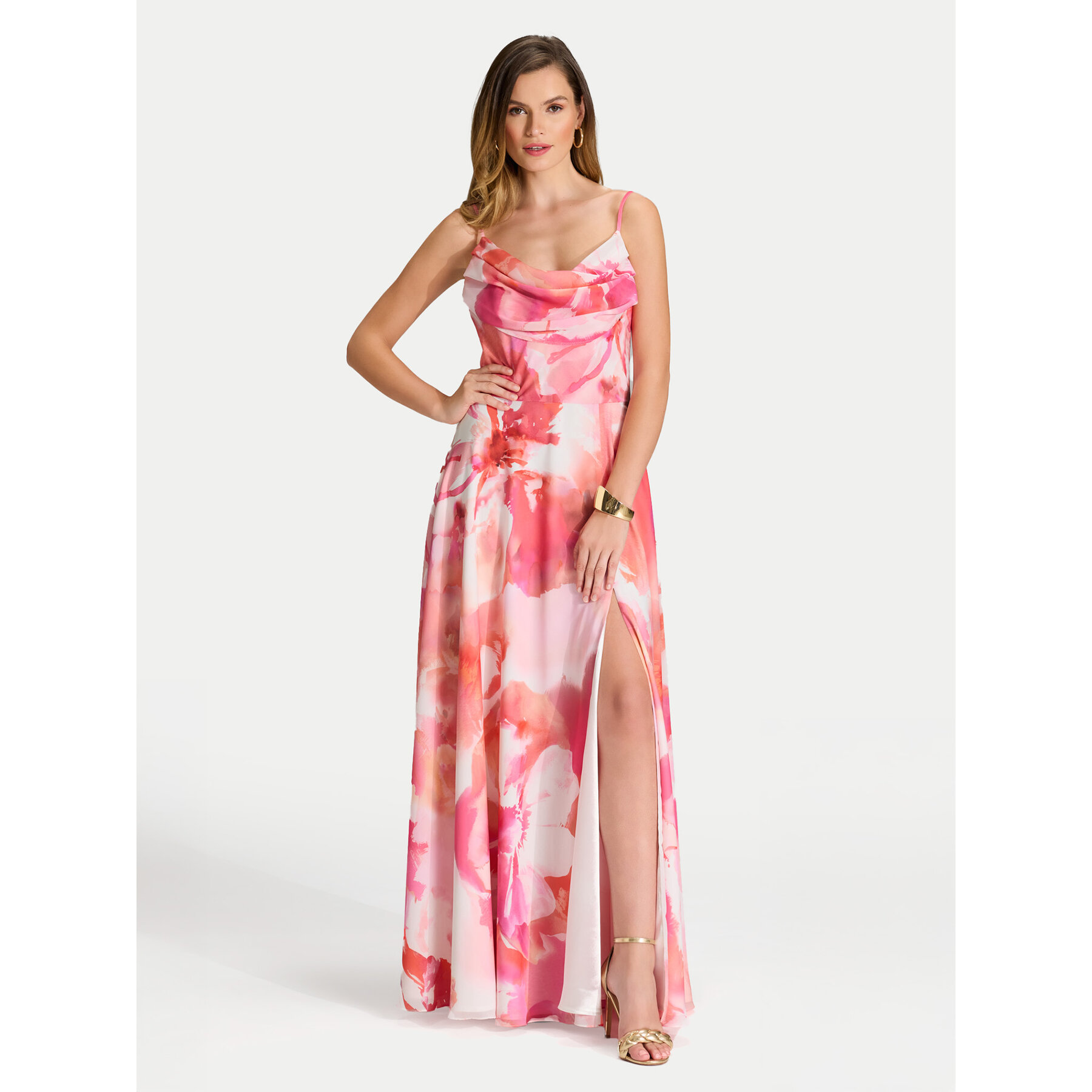 Swing Abendkleid 5AI18600 Rosa Regular Fit
