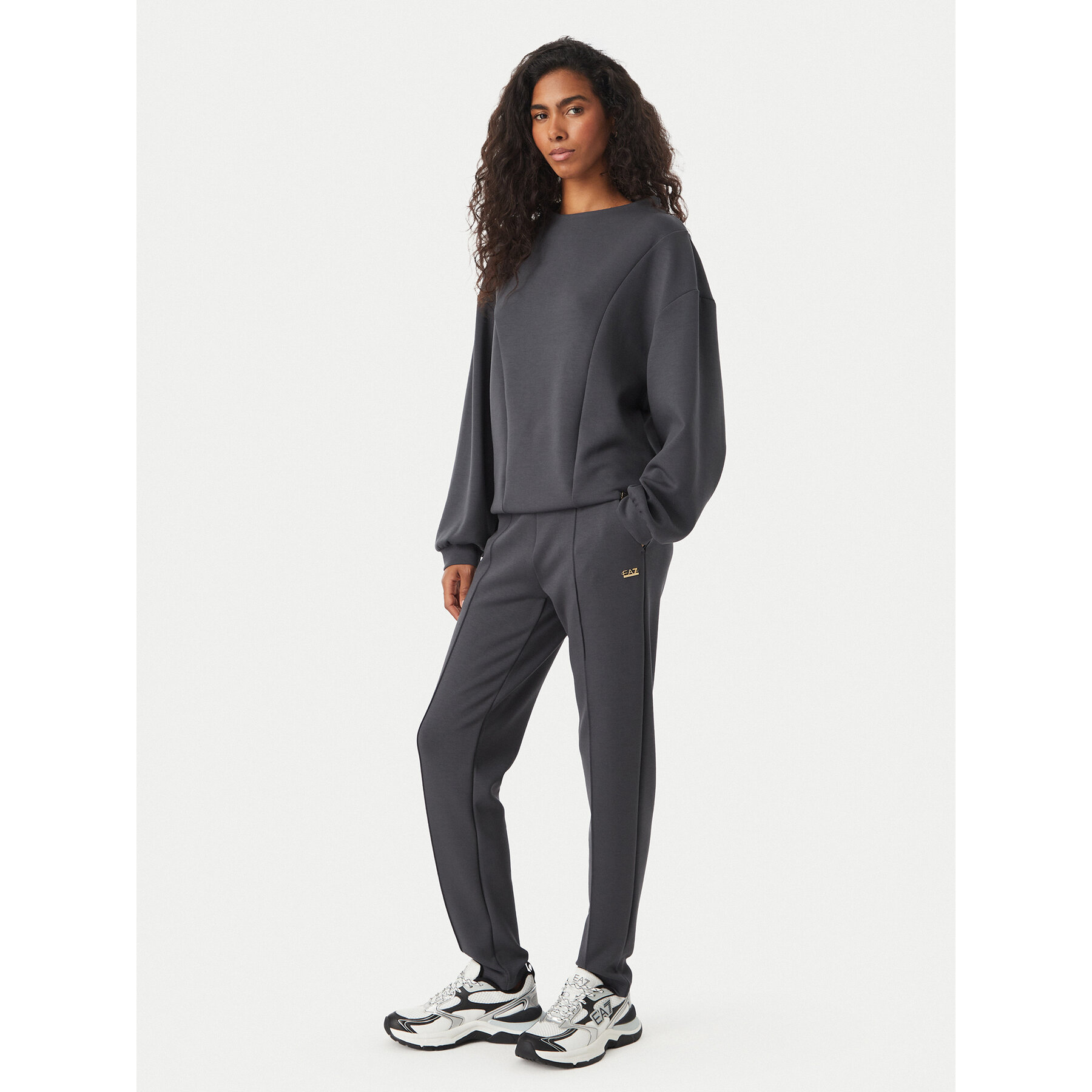 EA7 Emporio Armani Jogginganzug 7W000194 AF24375 U8117 Dunkelgrau Relaxed Fit