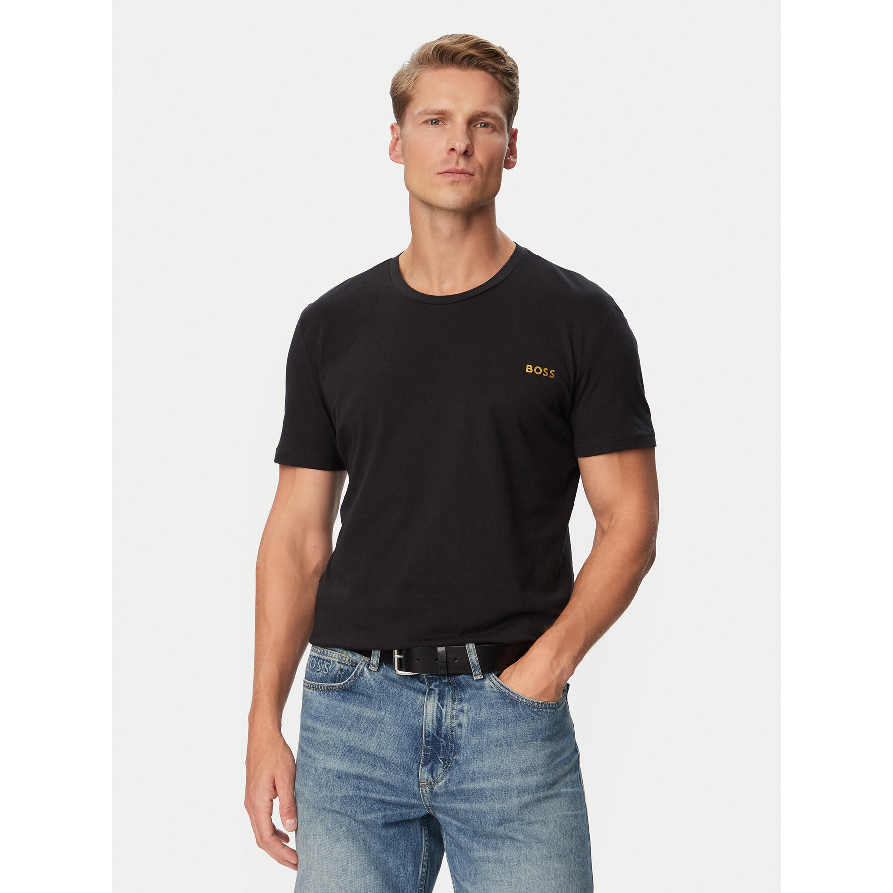 BOSS T-Shirt 50484328 Schwarz Regular Fit
