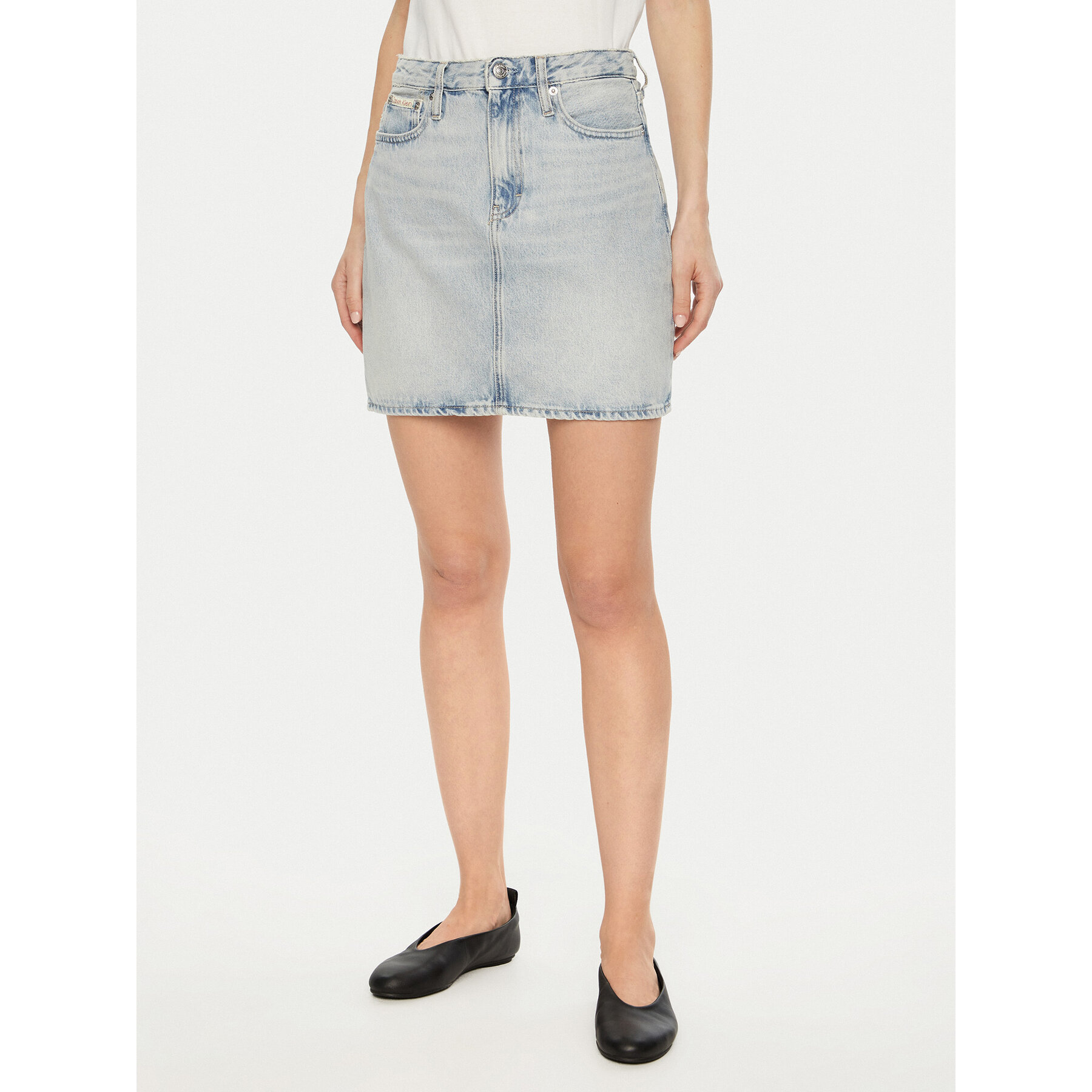 Calvin Klein Jeans Jeansrock J20J224534 Blau Regular Fit