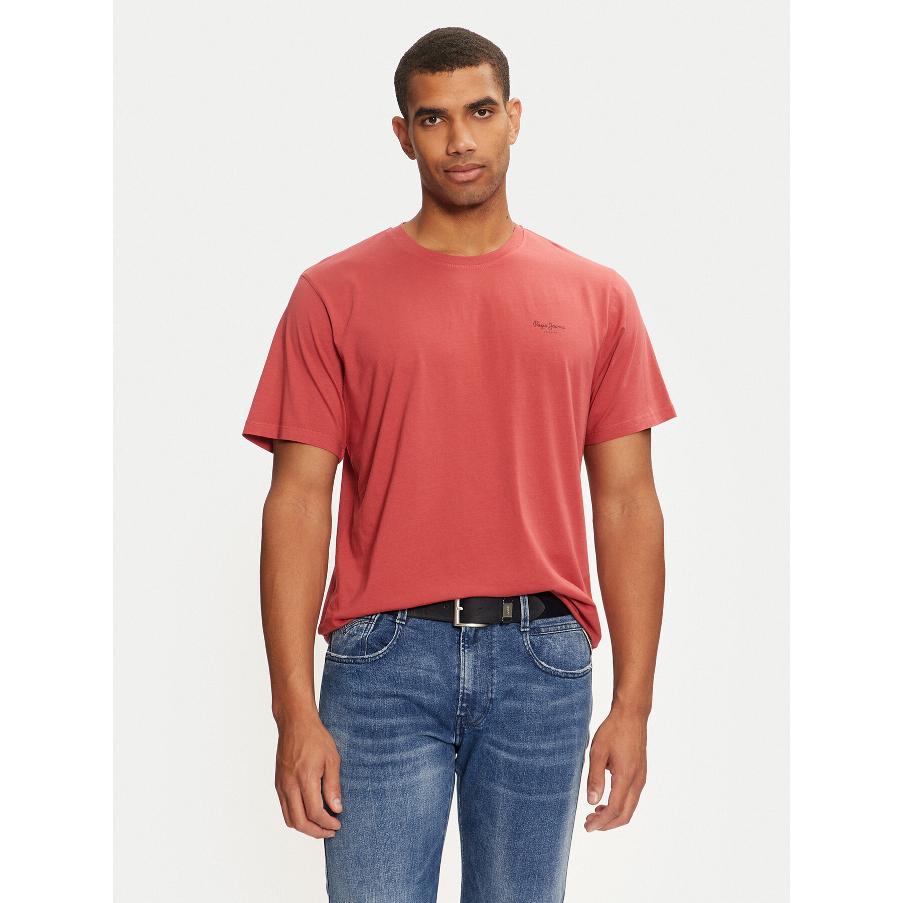 Pepe Jeans T-shirt Jacko PM508664 Rosso Regular Fit