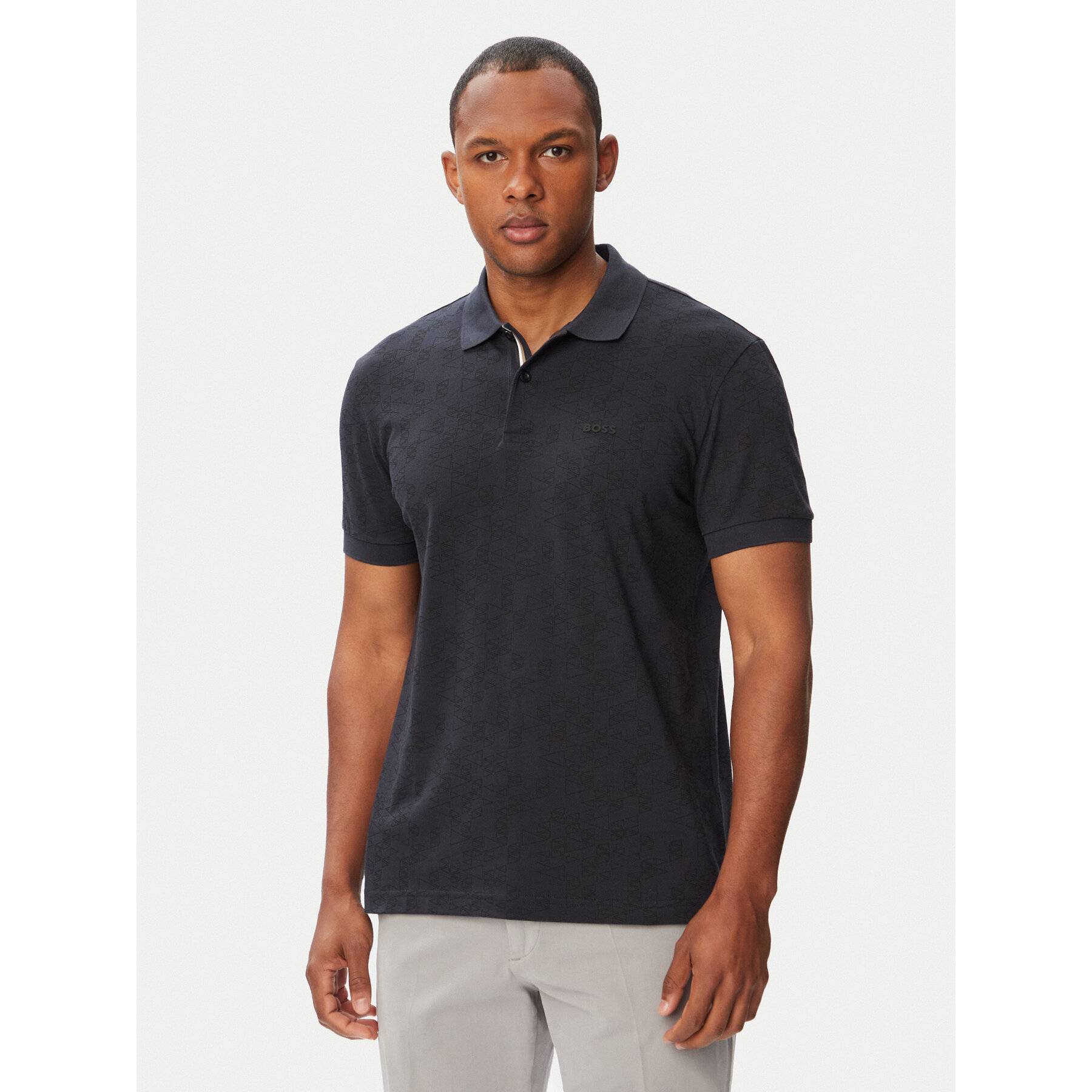 BOSS Poloshirt Swing 50564801 Dunkelblau Regular Fit