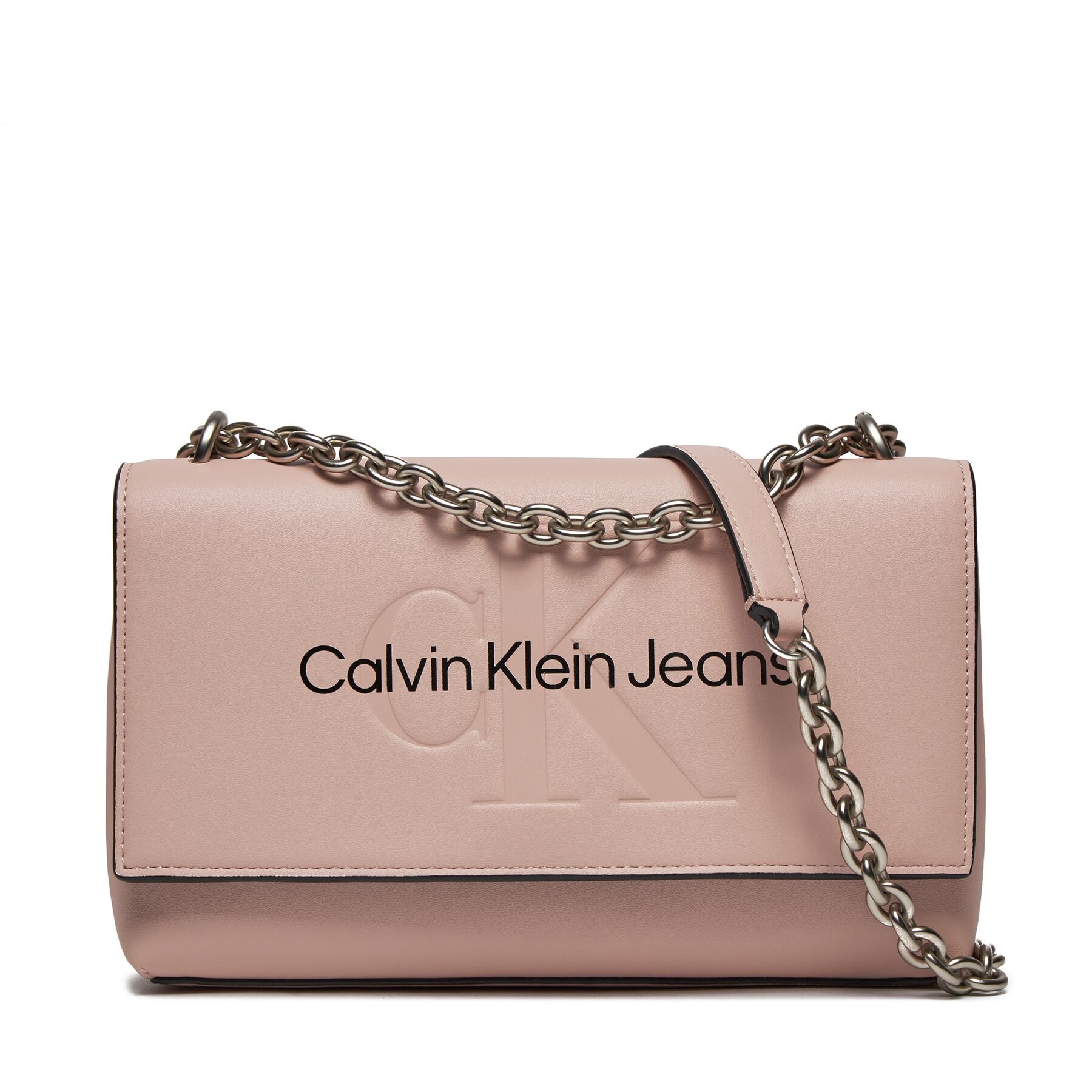 Táska Calvin Klein Jeans Sculpted Ew Flap Conv25 Mono K60K611866 Rózsaszín