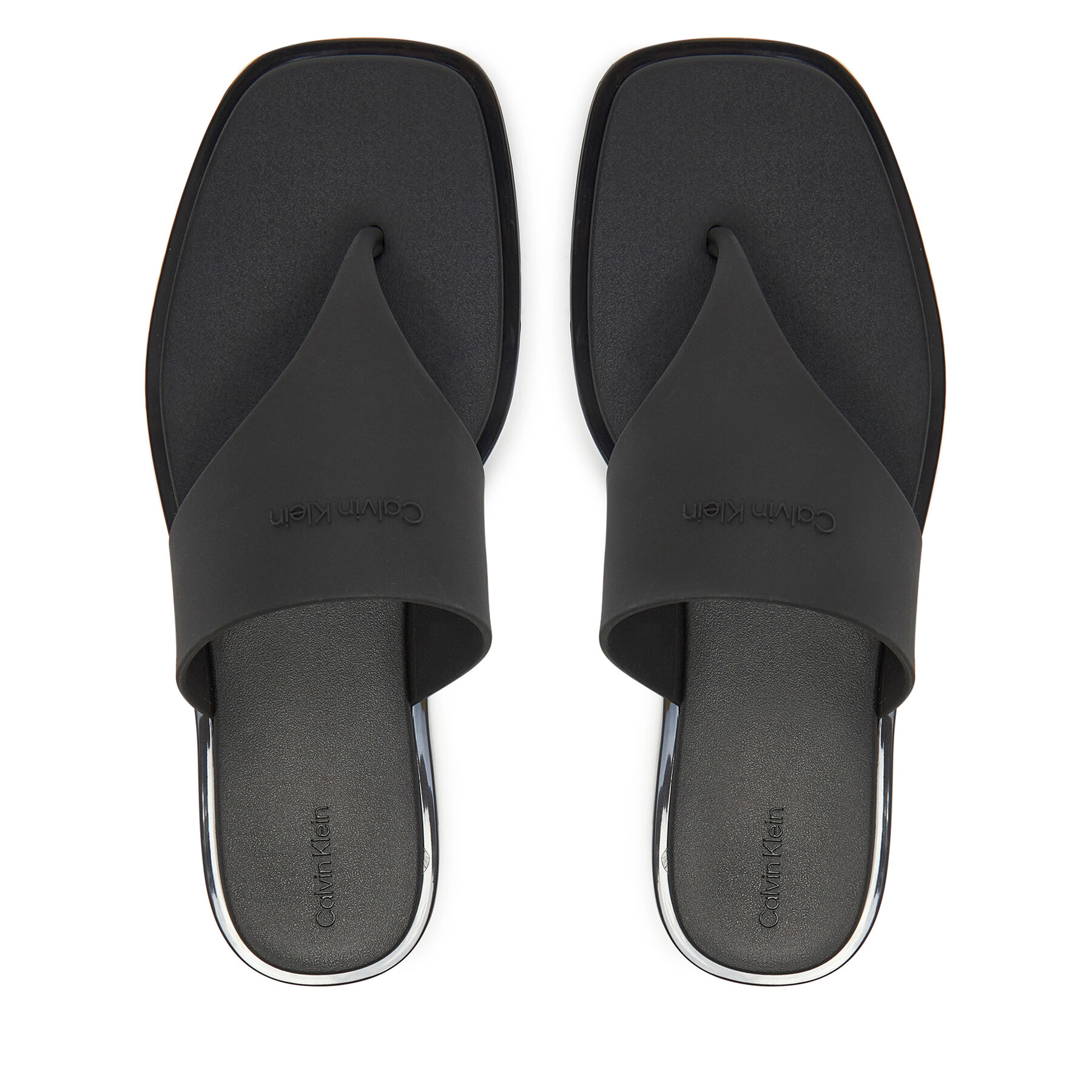 Žabky Calvin Klein Toepost Tpu Slide HW0HW02836 Čierna