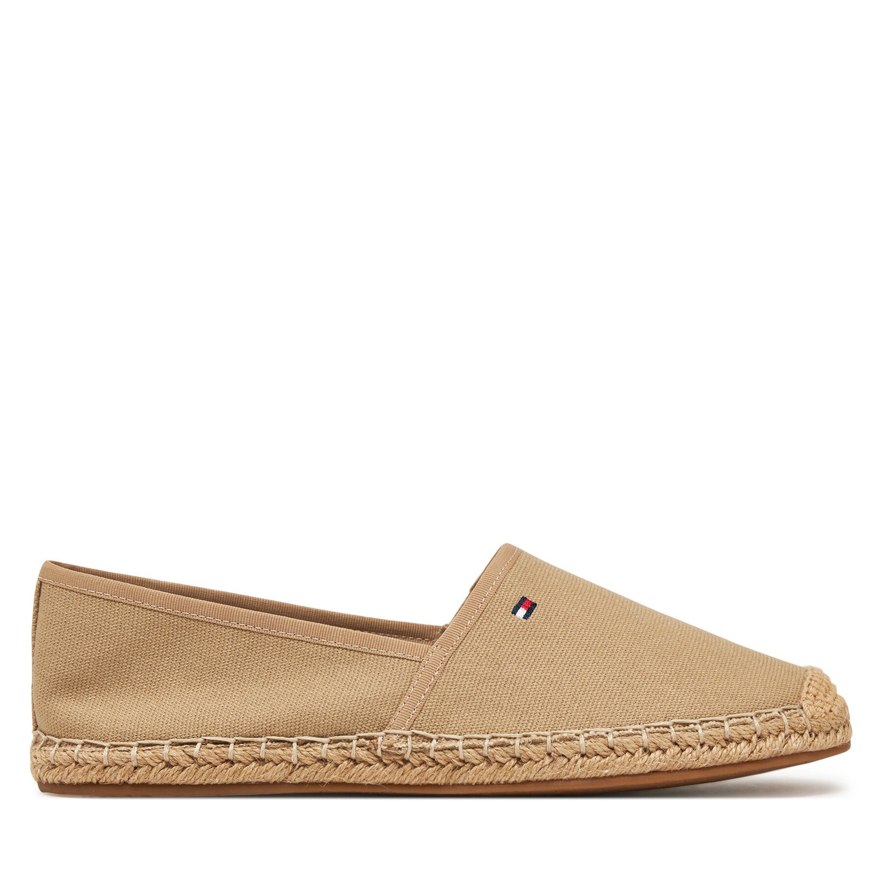 Tommy Hilfiger Εσπαντρίγιες Tommy Hilfiger Flag Canvas Espadrille FW0FW08541 Καφέ