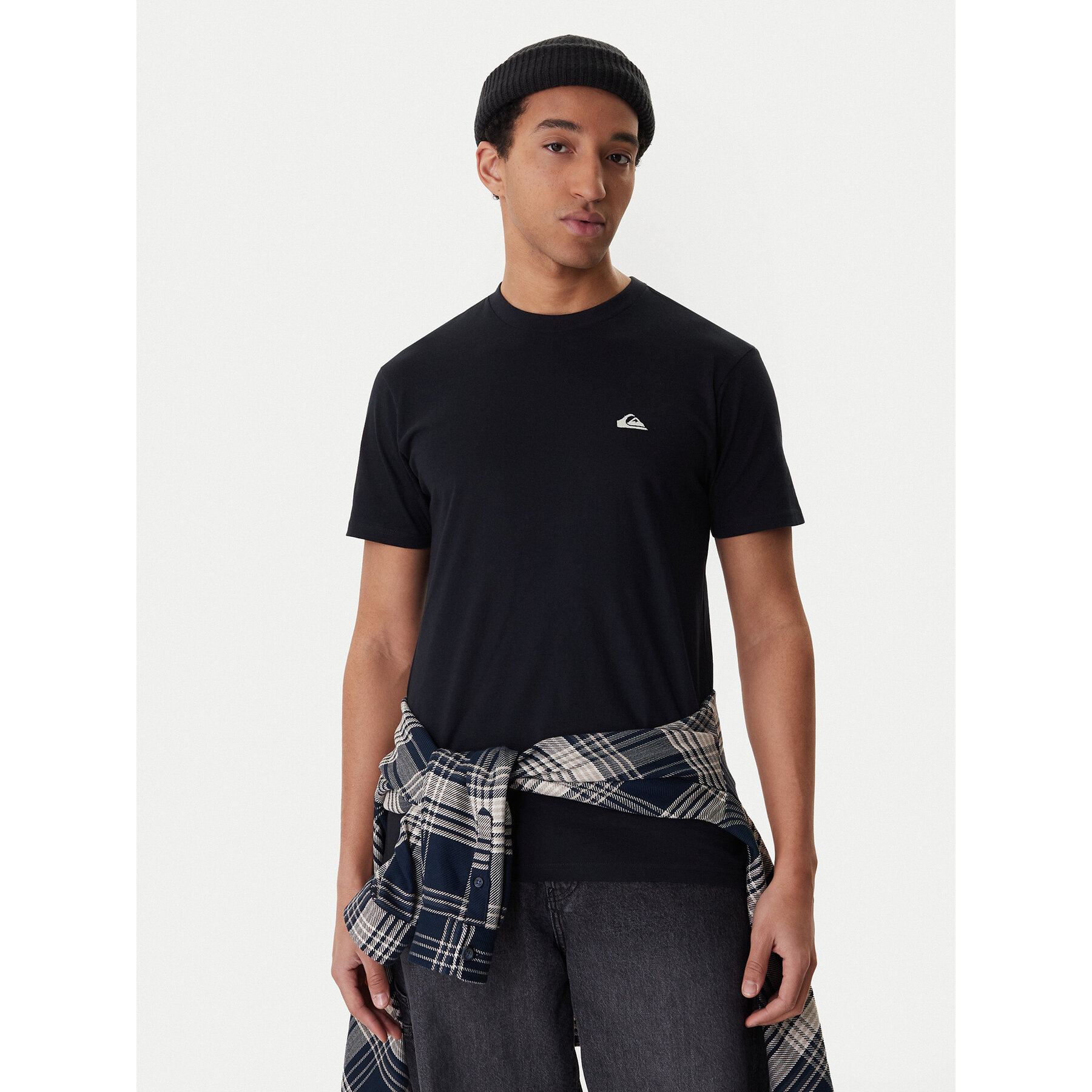 Quiksilver T-shirt Basic Ss EQYZT07711 Crna Regular Fit