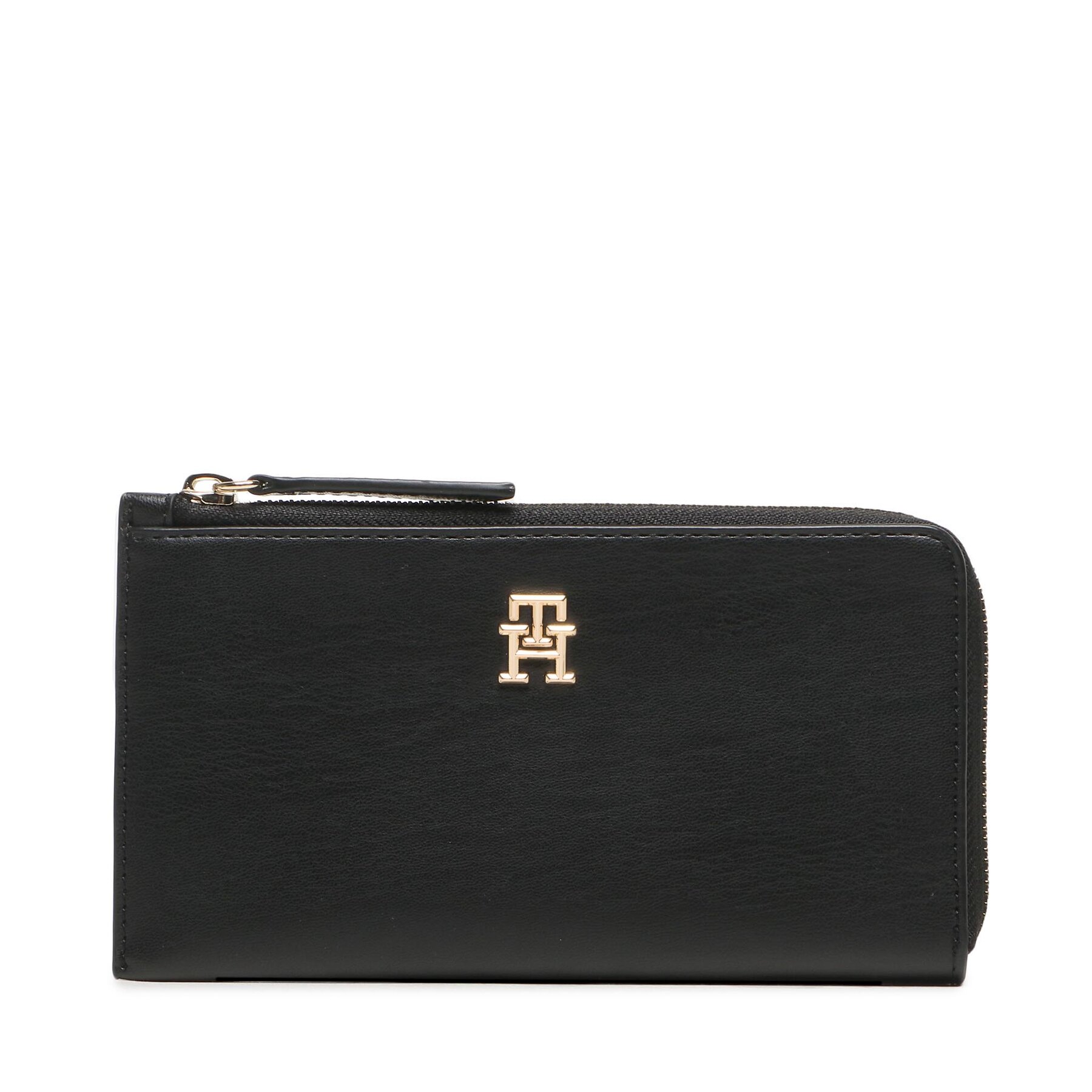 Πορτοφόλι Tommy Hilfiger Th Feminine Large Slim Wallet AW0AW14890 Μαύρο