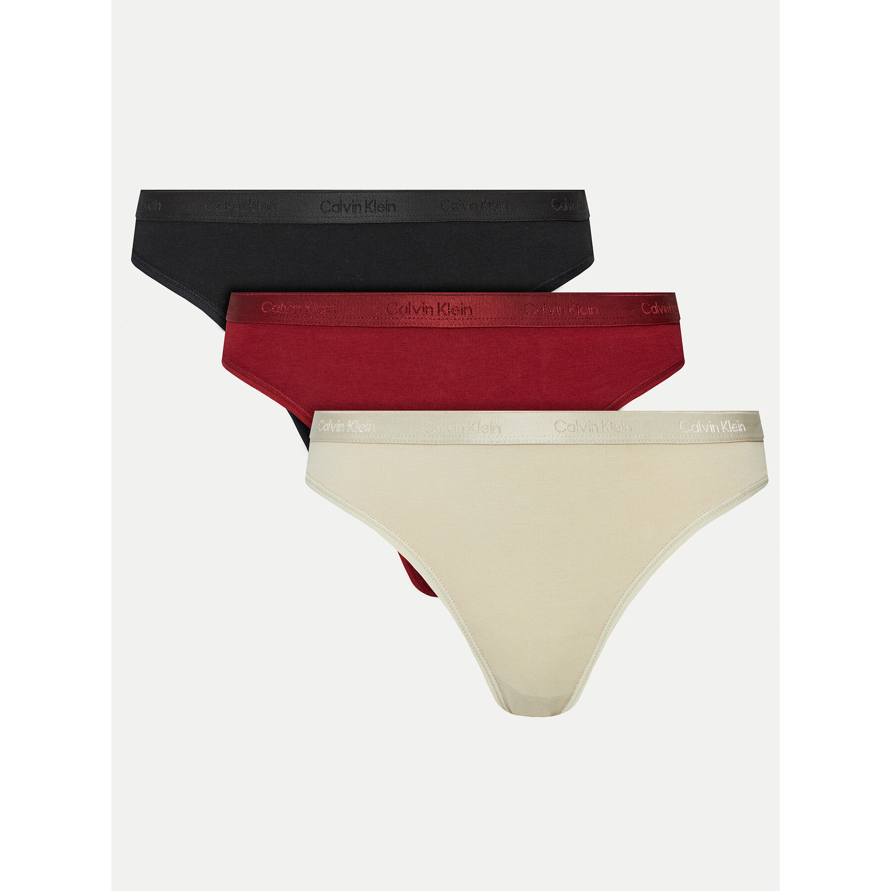 Calvin Klein Underwear Set od 3 para klasičnih gaćica Bikini 3pk 000QD5243E Šarena