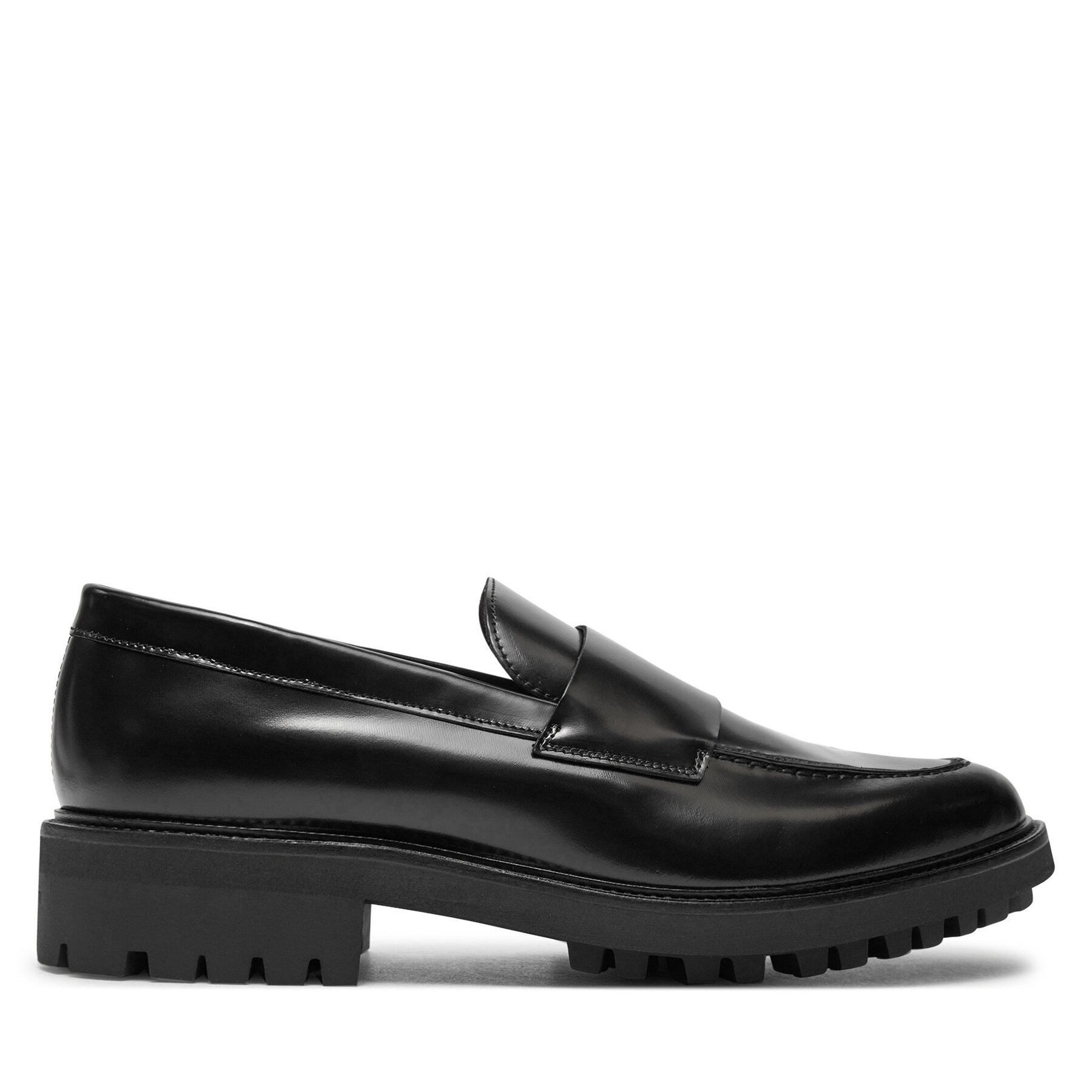 Męskie Loafersy Calvin Klein, Rozmiar 43 Czarny Moccasin W/ Band HM0HM01833