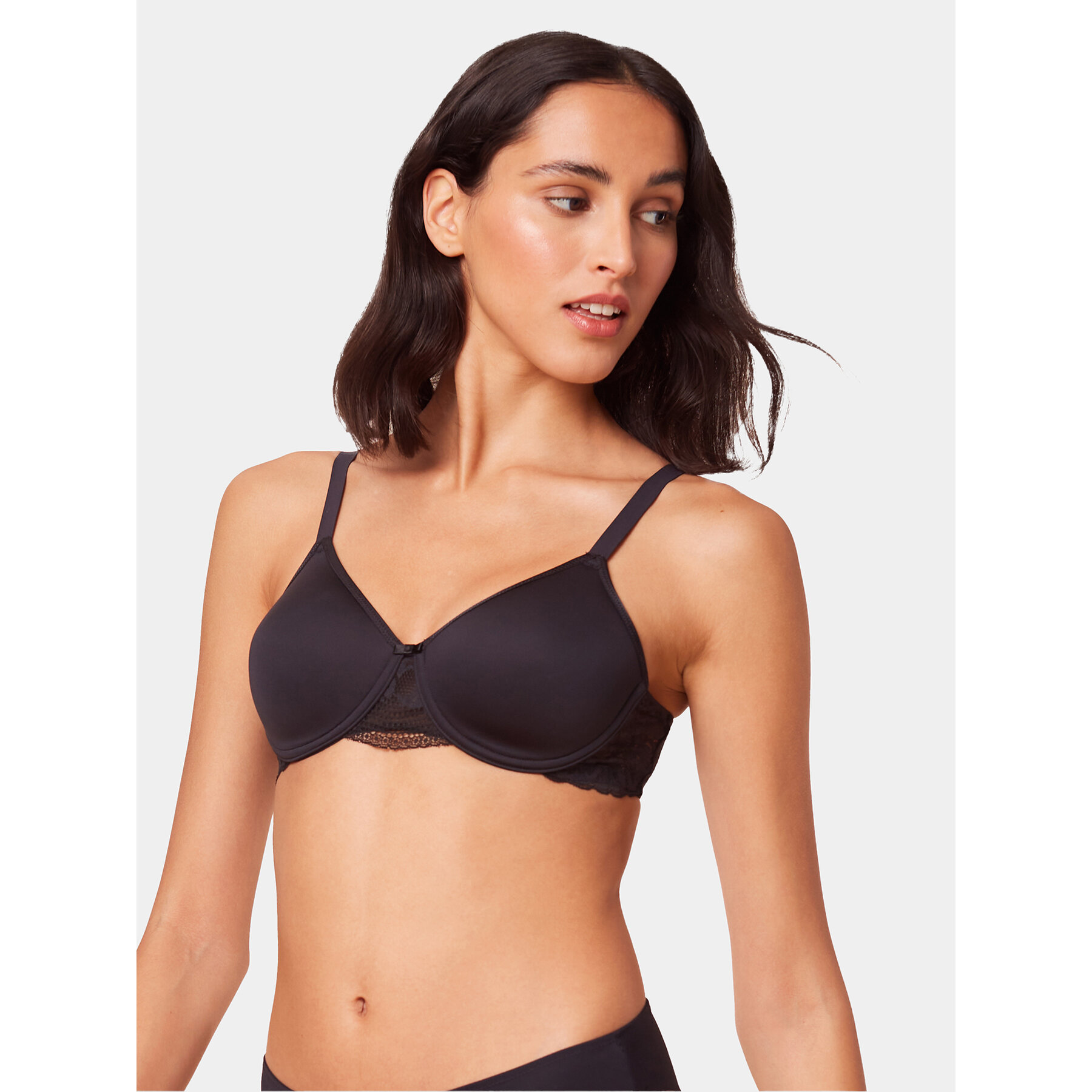 Triumph Melltartó alsó huzallal Modern Lace 10215960 Fekete