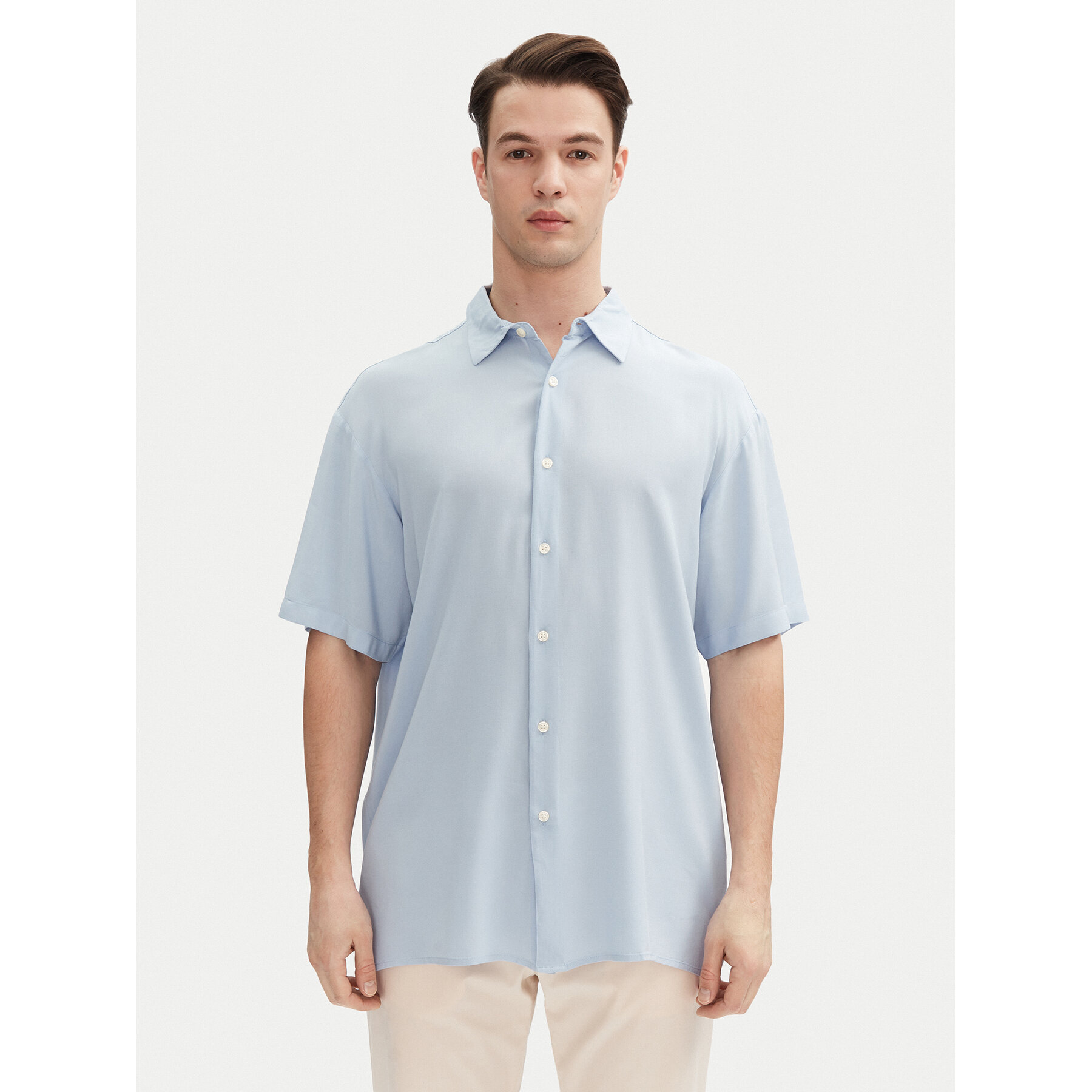 Jack & Jones Hemd Joshua 12271078 Himmelblau Relaxed Fit