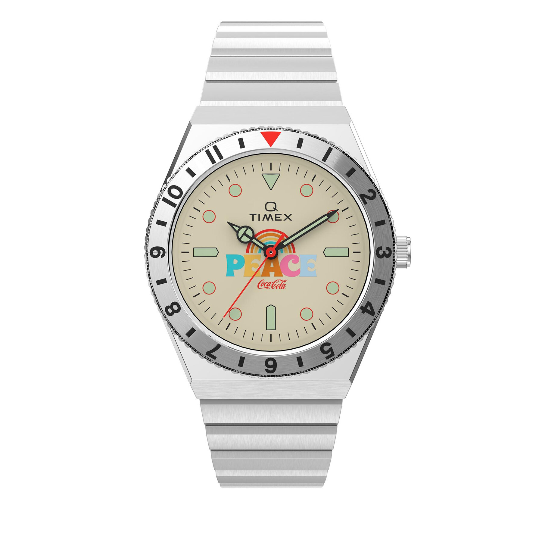 Ročna ura Timex Lab Archive 1971 Unity Collection TW2V25800 Srebrna