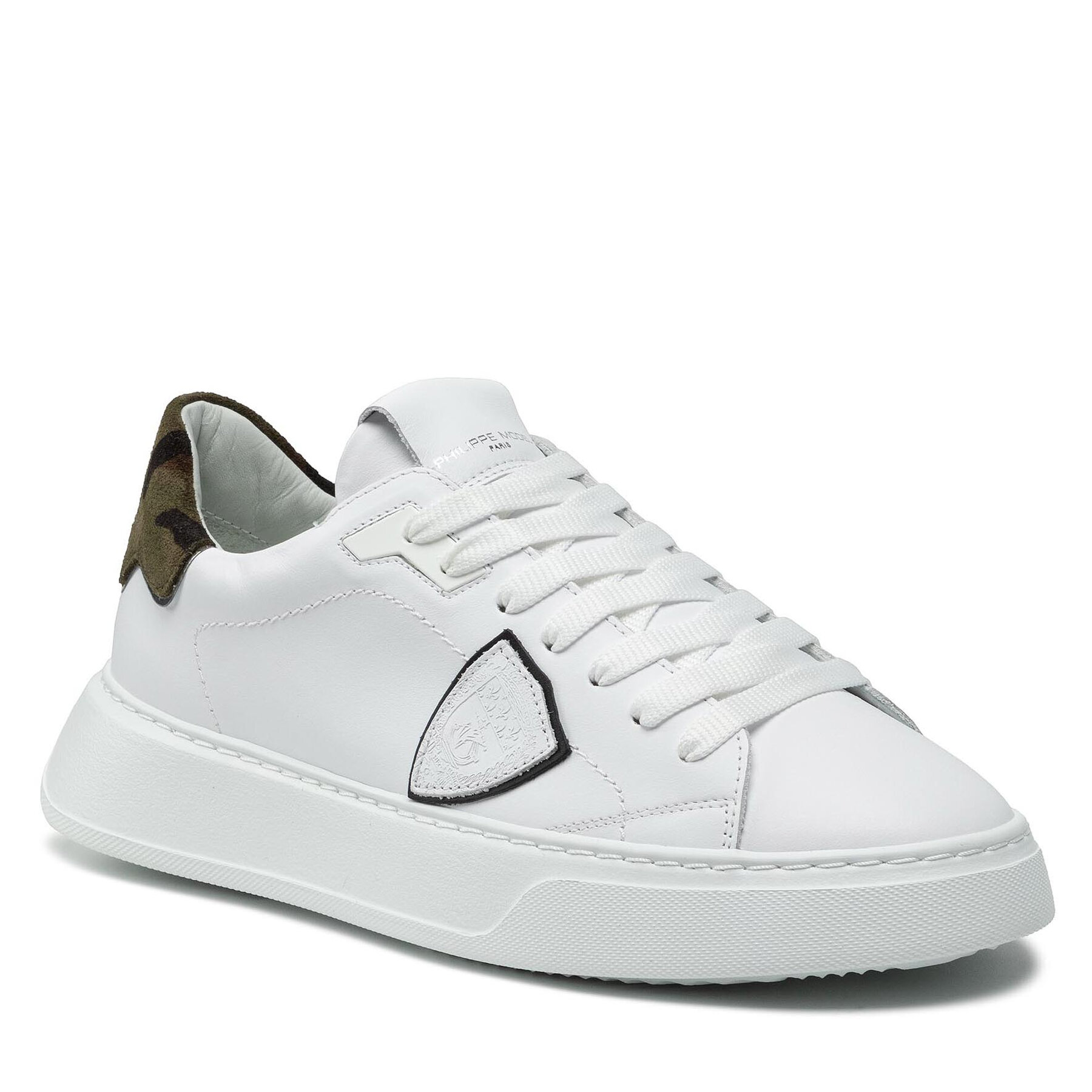 Philippe Model Temple Low BTLU VC01 Blanc Militaire – Сникърси