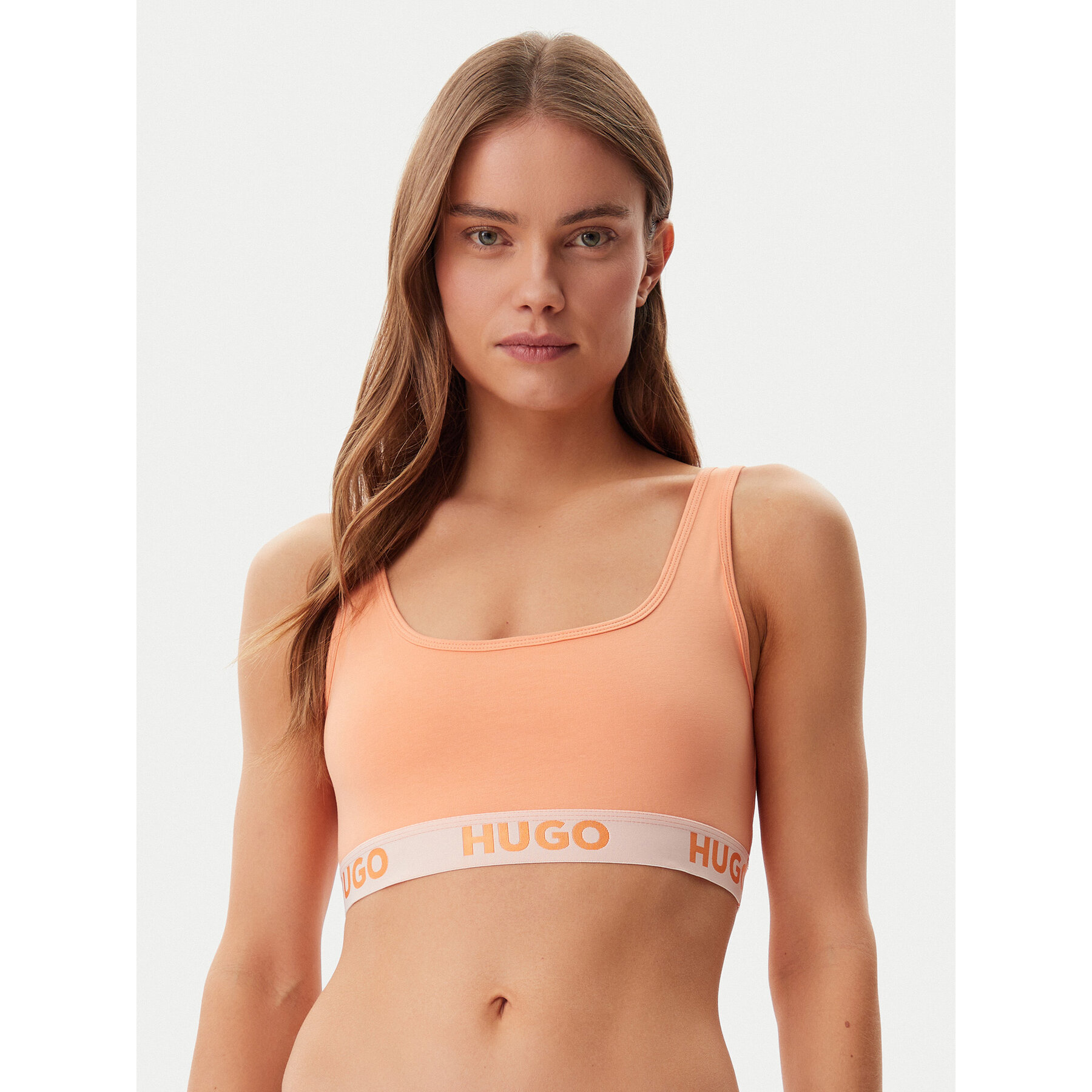 HUGO Reggiseno top Sporty Logo 50469631 Arancione