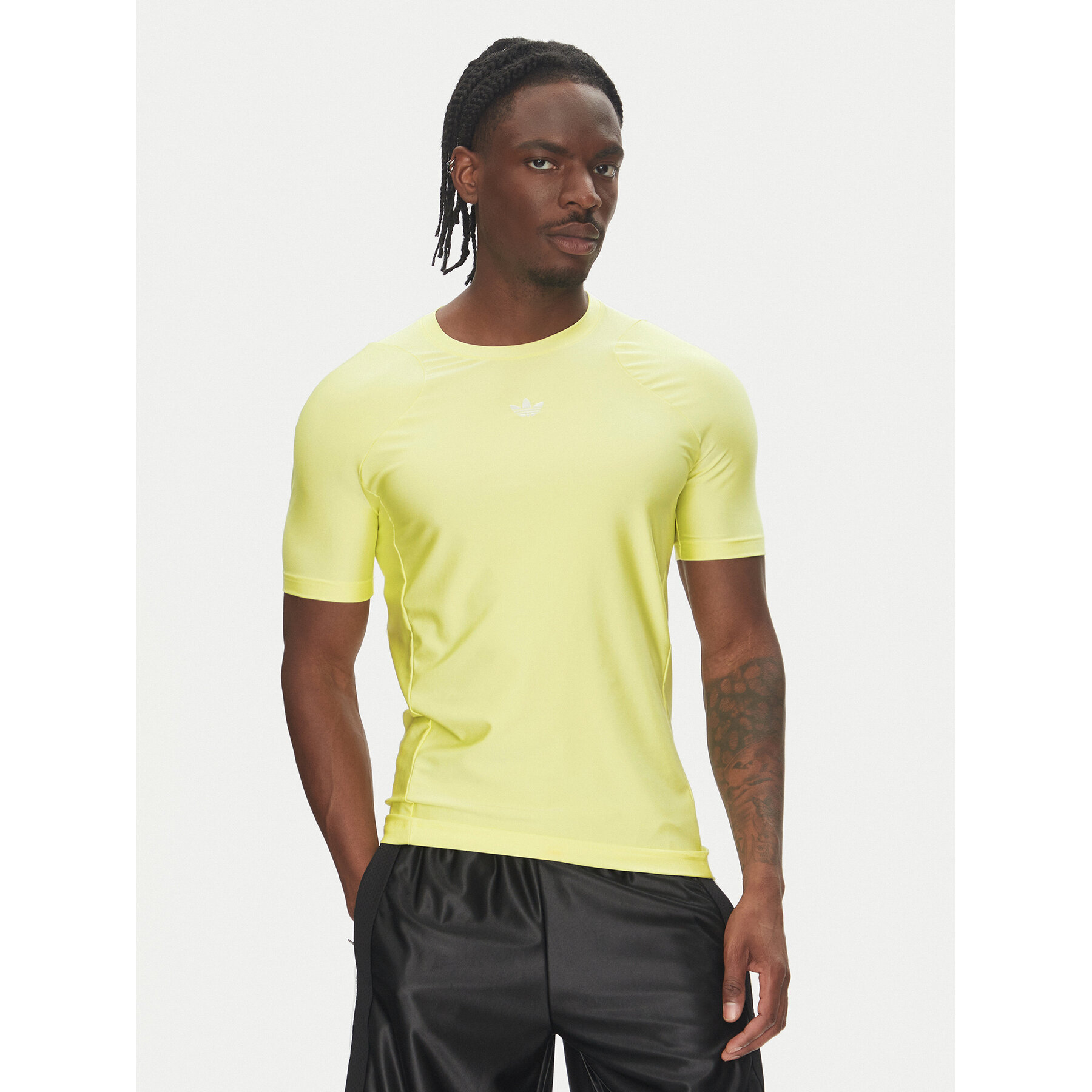 adidas Póló Fashion Cut Line JD1286 Sárga Slim Fit
