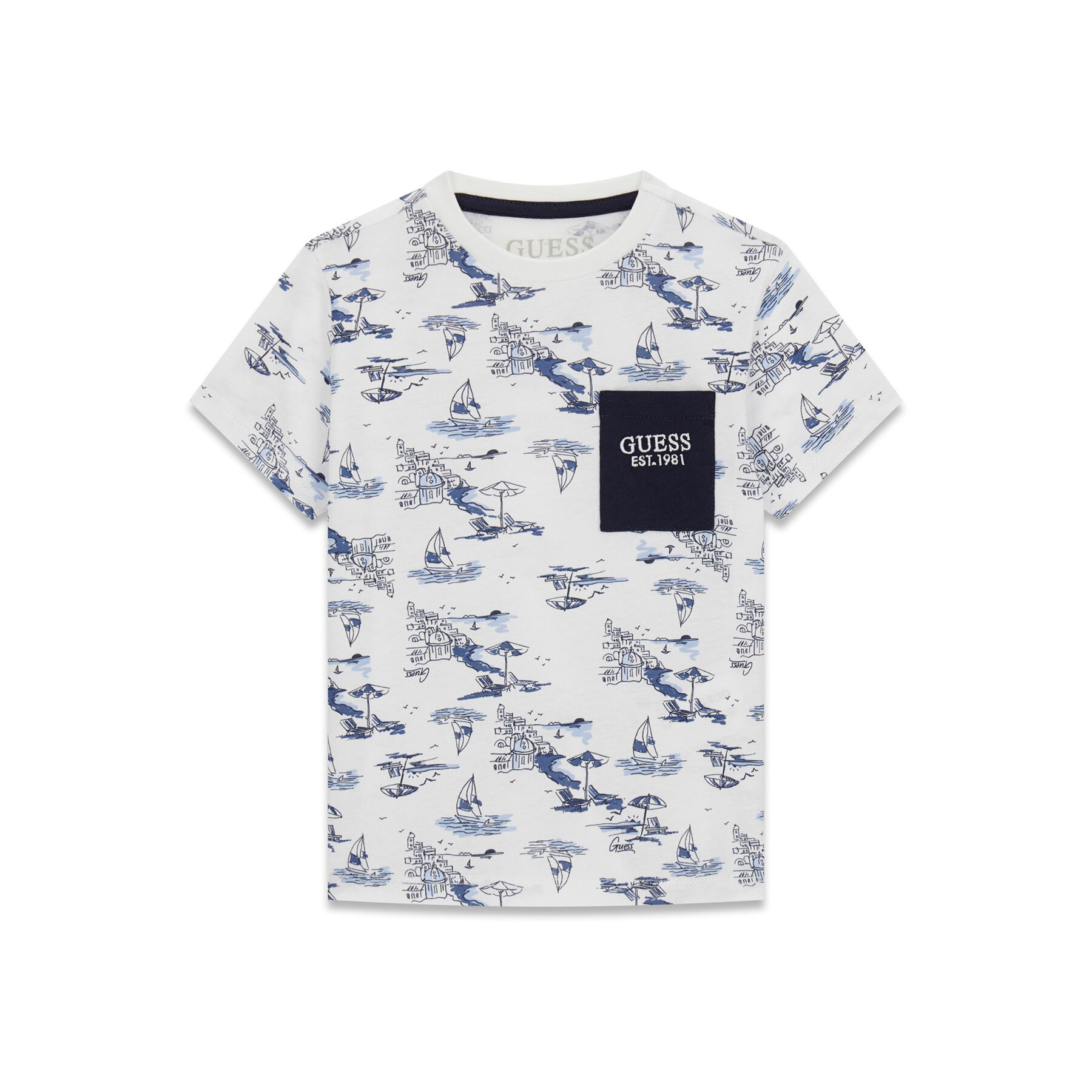 Guess T-shirt N6GI03 K8HM4 Bijela Regular Fit