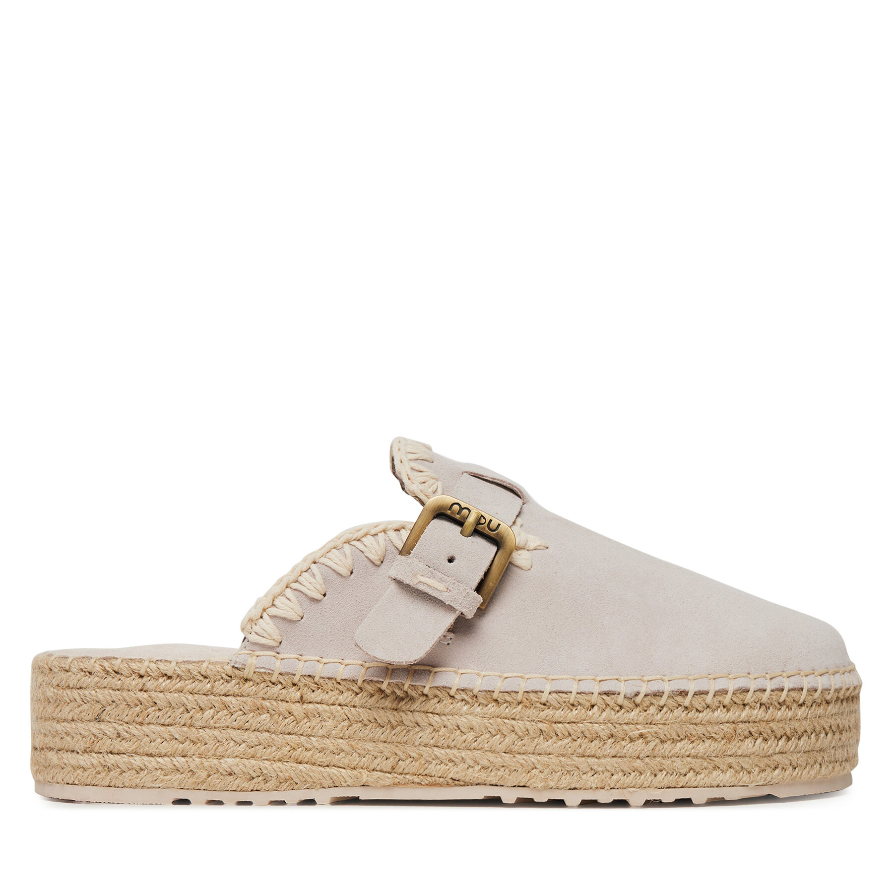 Espadrilles Mou Jute clog plain MU.SW641000A Pelēks