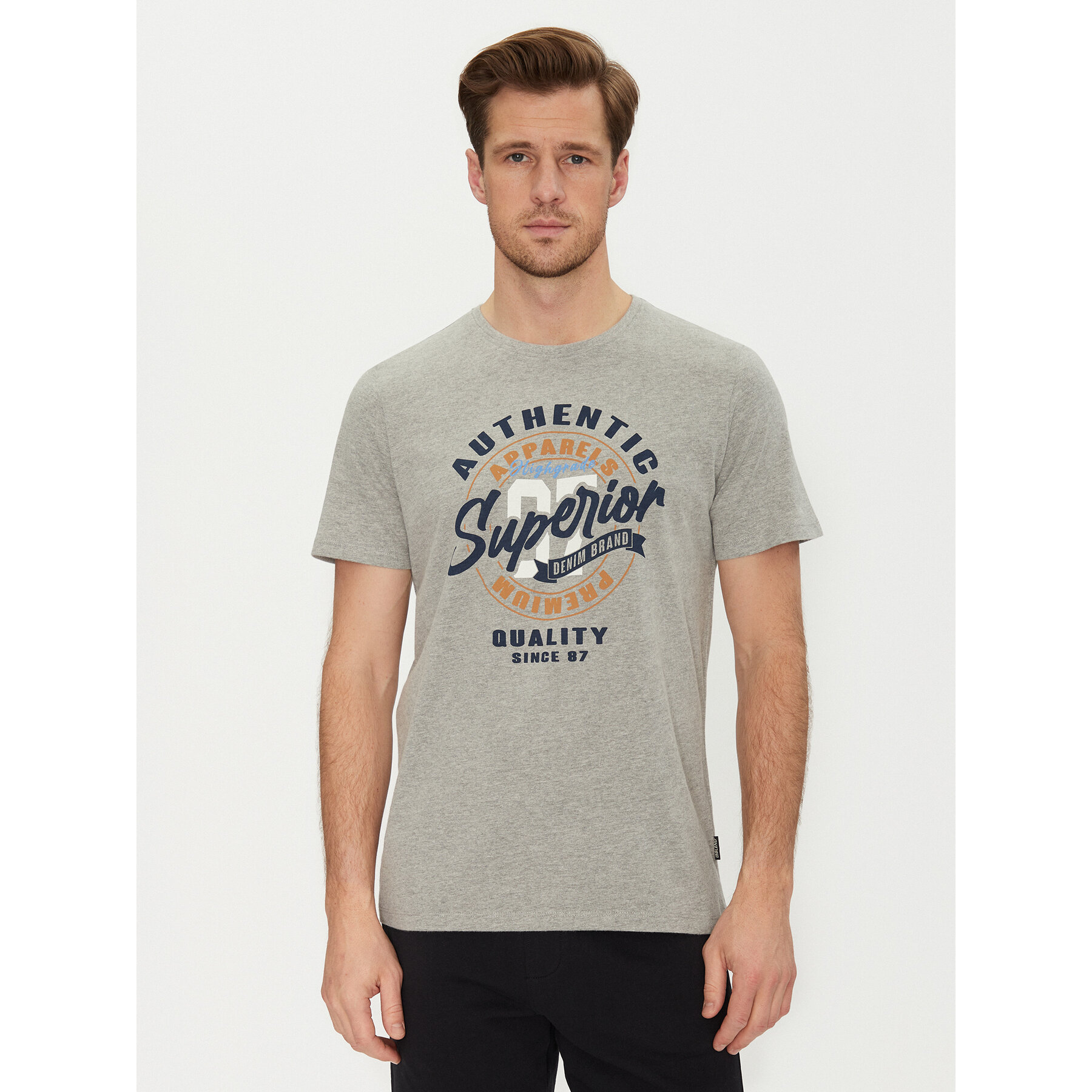 Blend Blend T-Shirt 20717758 Γκρι Regular Fit