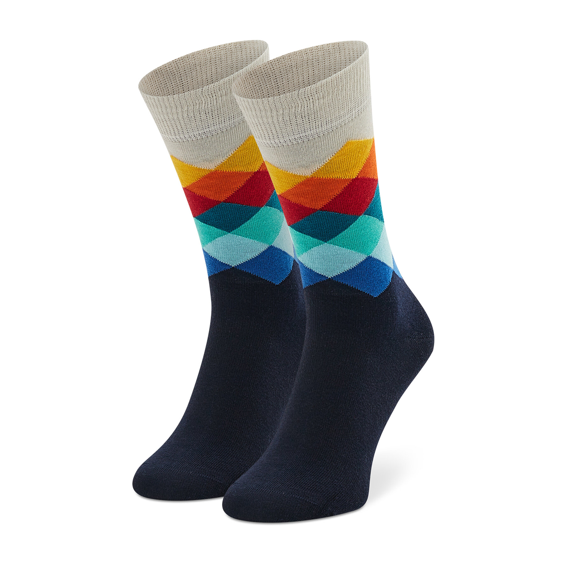 Șosete Înalte Unisex Happy Socks FAD01-6450 Bleumarin bleumarin imagine noua