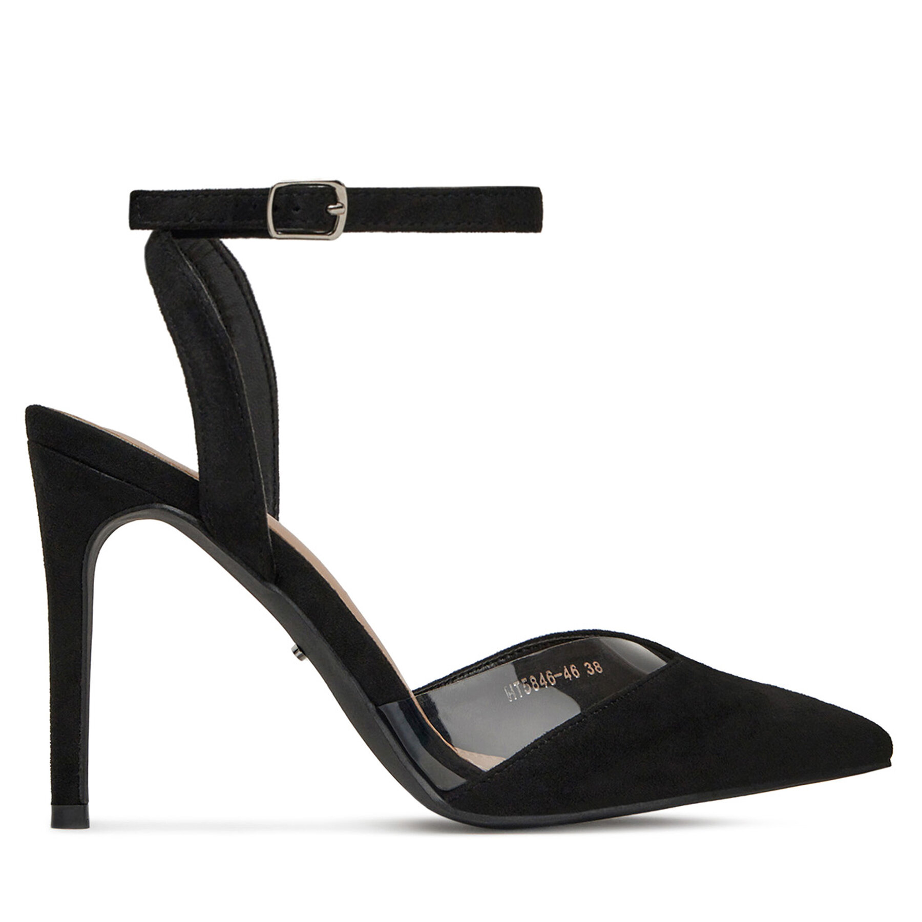 Pantofi cu toc subțire DeeZee HT5846-46 Negru