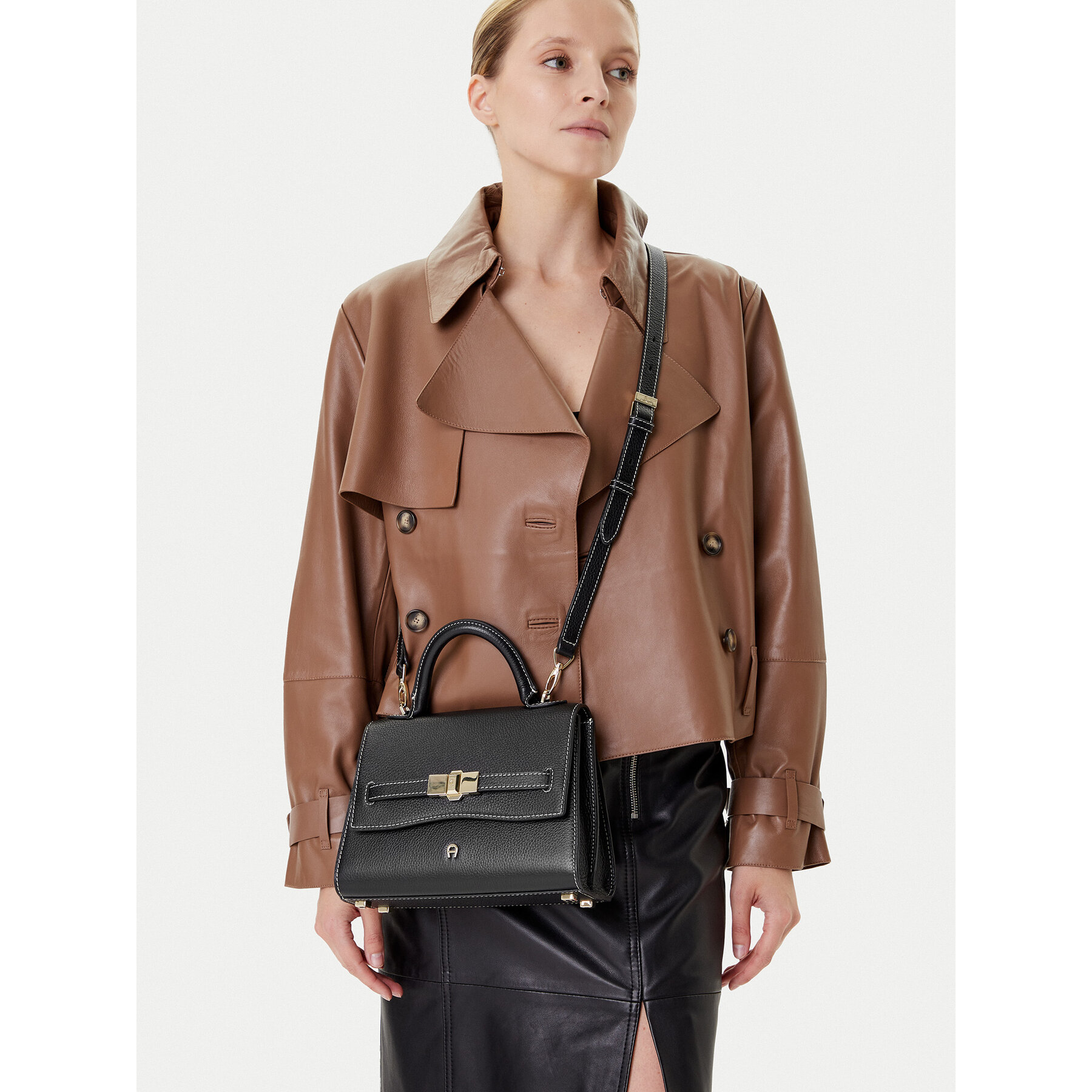 Geantă Aigner Farah S 133071 Negru