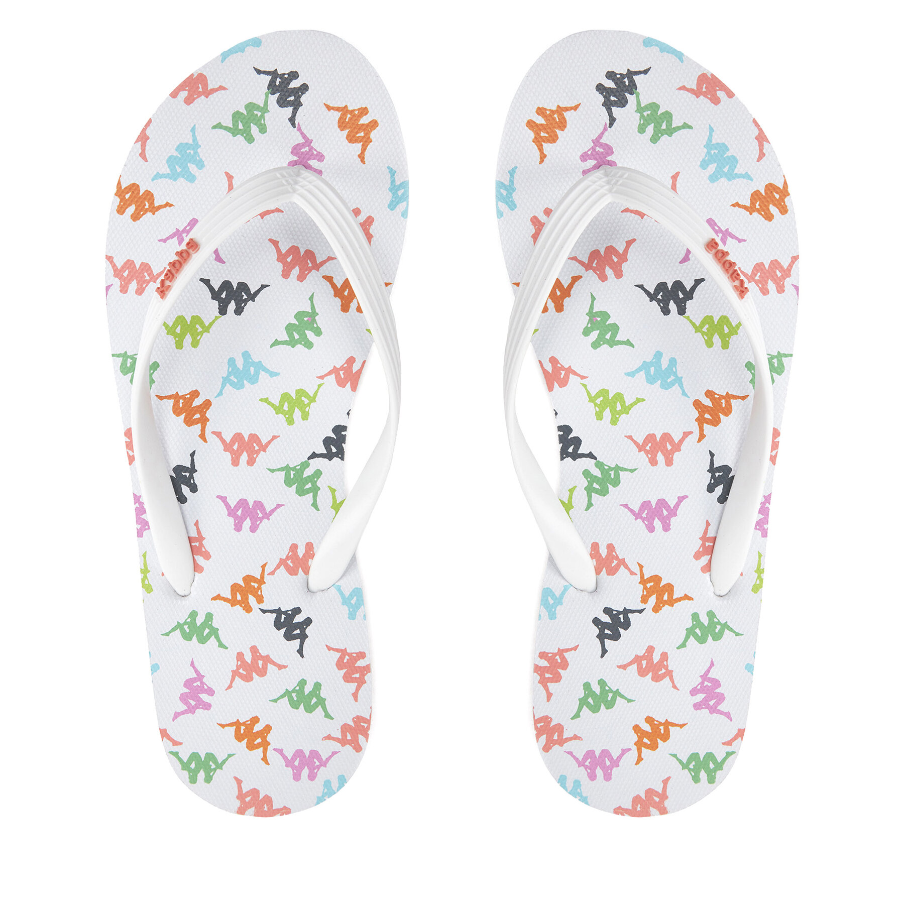 Infradito Kappa 351C22W White - Pink Coral - Pink Fuchsia Multicolore