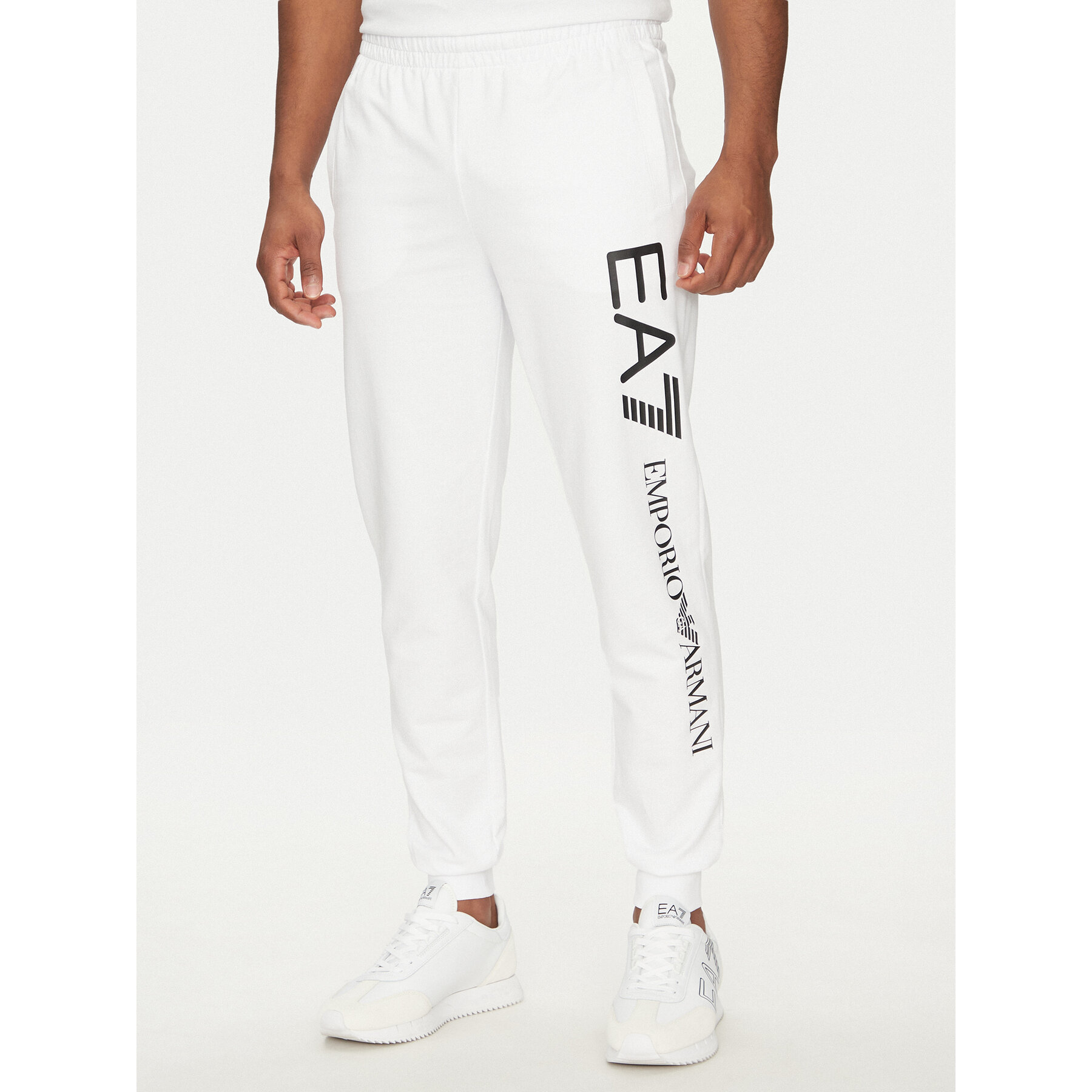 EA7 Emporio Armani Jogginghose 7M000571 AF13512 M0003 Weiß Regular Fit