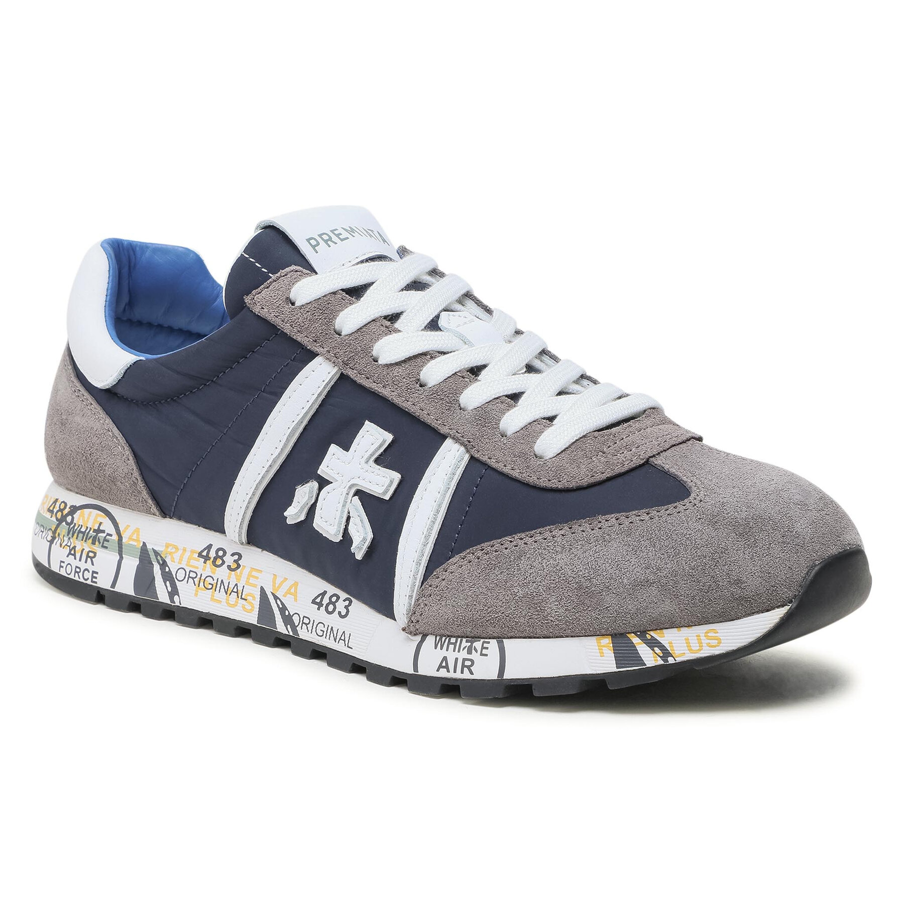 Sneakers Premiata Lucy 600E Grey/Dark Navy 600E imagine noua
