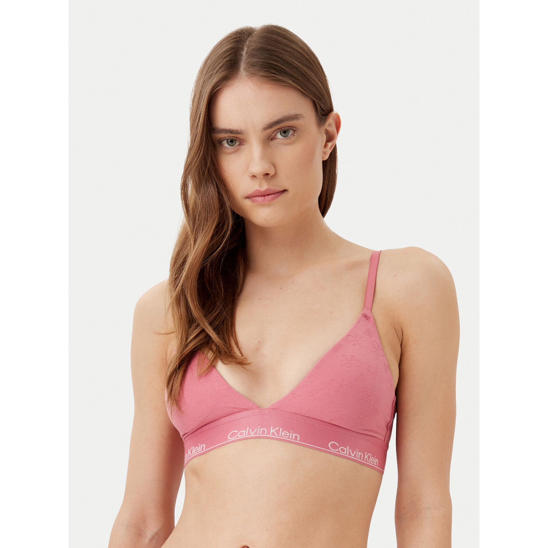 Calvin Klein Underwear Bralette melltartó 000QF7876E Rózsaszín